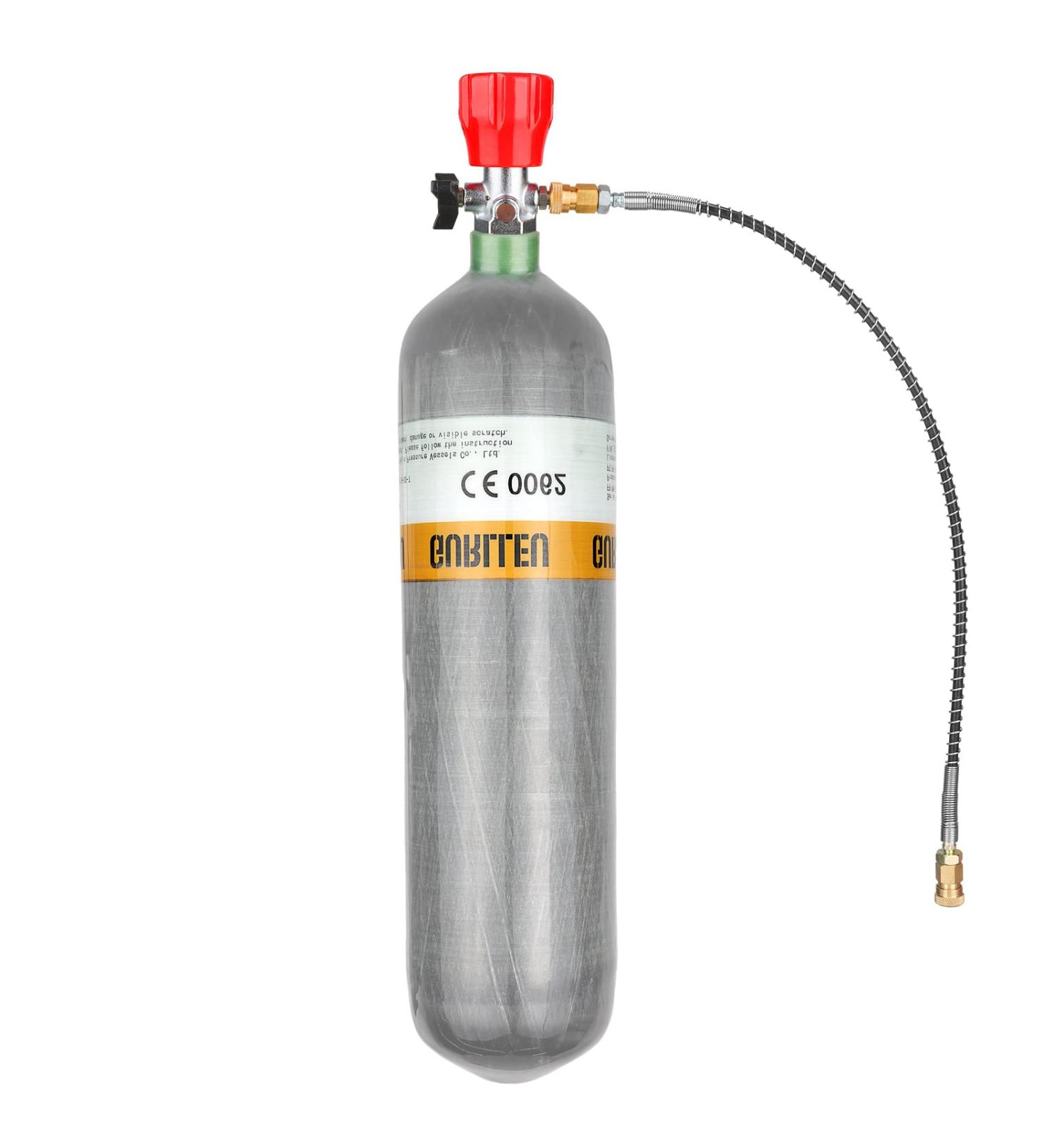 IORMAN 3L 4500psi Carbon Fiber Air Tank & Fill Station for PCP Paintball Scuba SCBA - Red Gauge Tank Kit - Buy Online on GoSupps.com