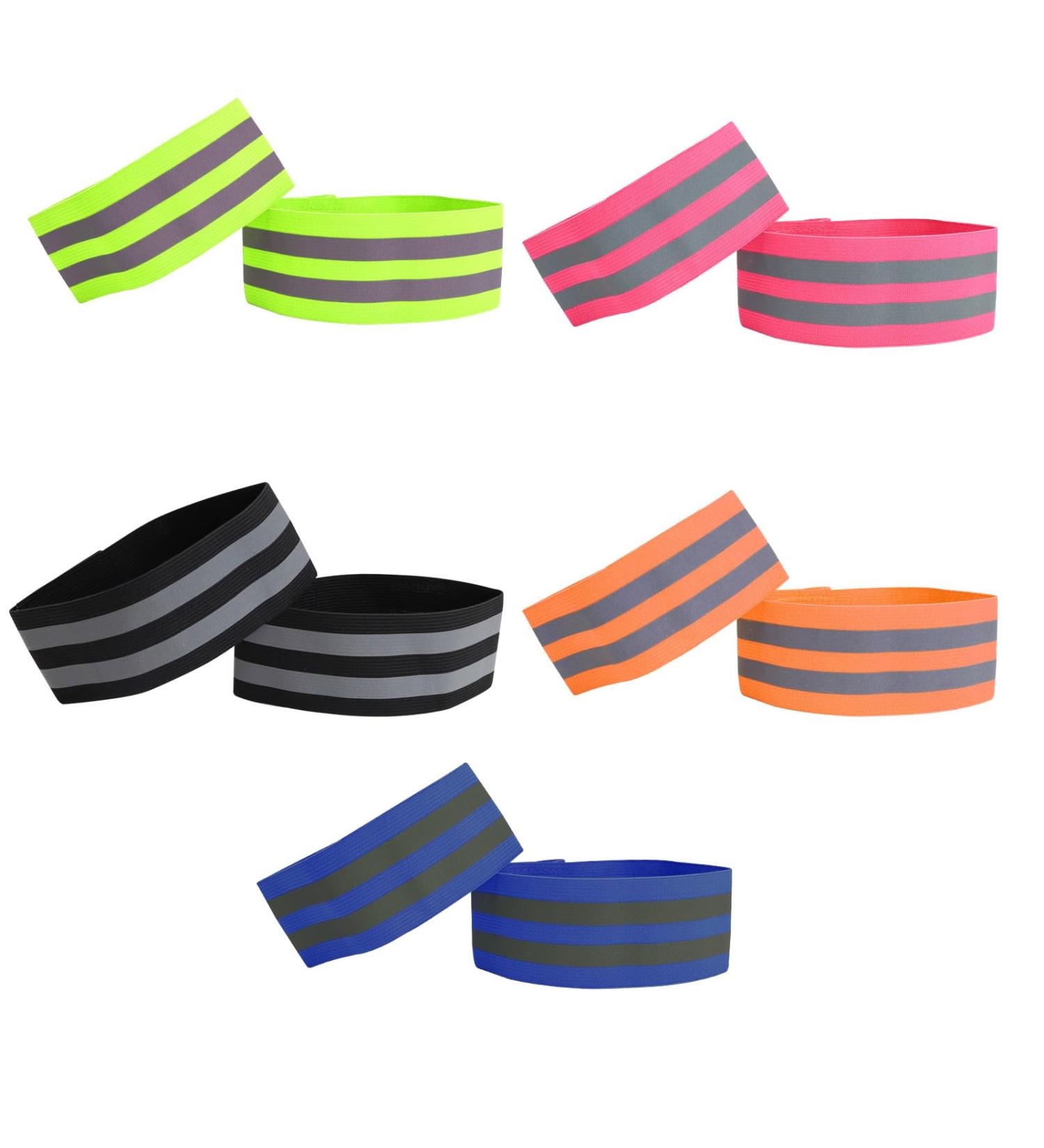 Buy Sprhr 10-Piece Double Reflecting Tapes | Adjustable Elastic Trouser Clamp in 5 Colors | Velcro Reflector Strap for Legs & Arms - International Shipping Available - Buy Online on GoSupps.com