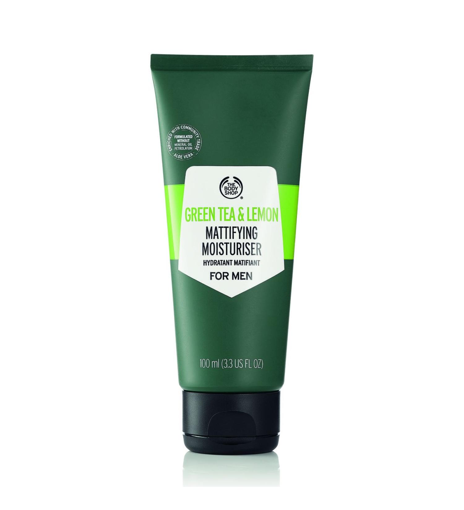 The Body Shop Green Tea and Lemon Mattifying Moisturiser For Men 100ml - Buy Online on GoSupps.com