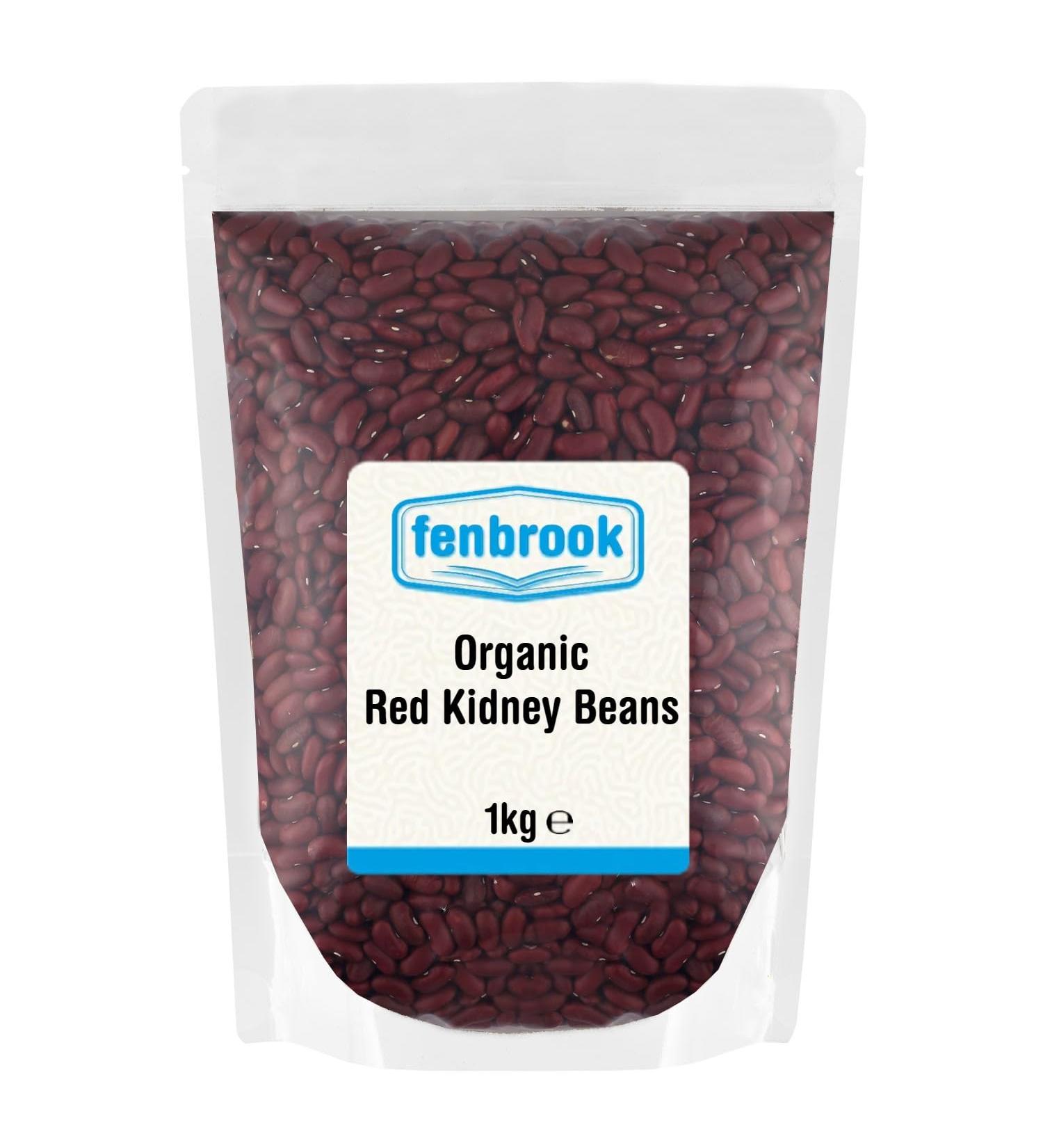 Organic Red Kidney Beans 1kg | Certified Organic by Fenbrook Organic - Buy Online on GoSupps.com