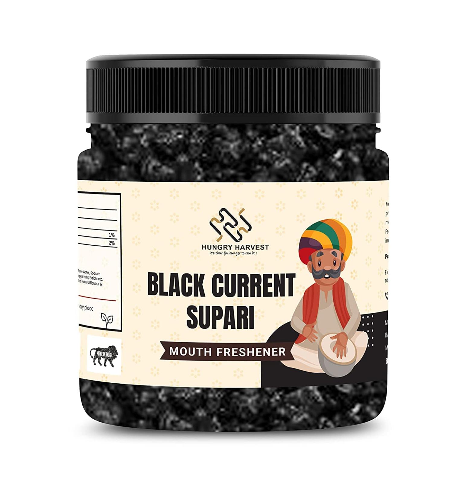 Hungry Harvest Black Current Supari 250 gms | Mouth Freshener_Packing May Vary
