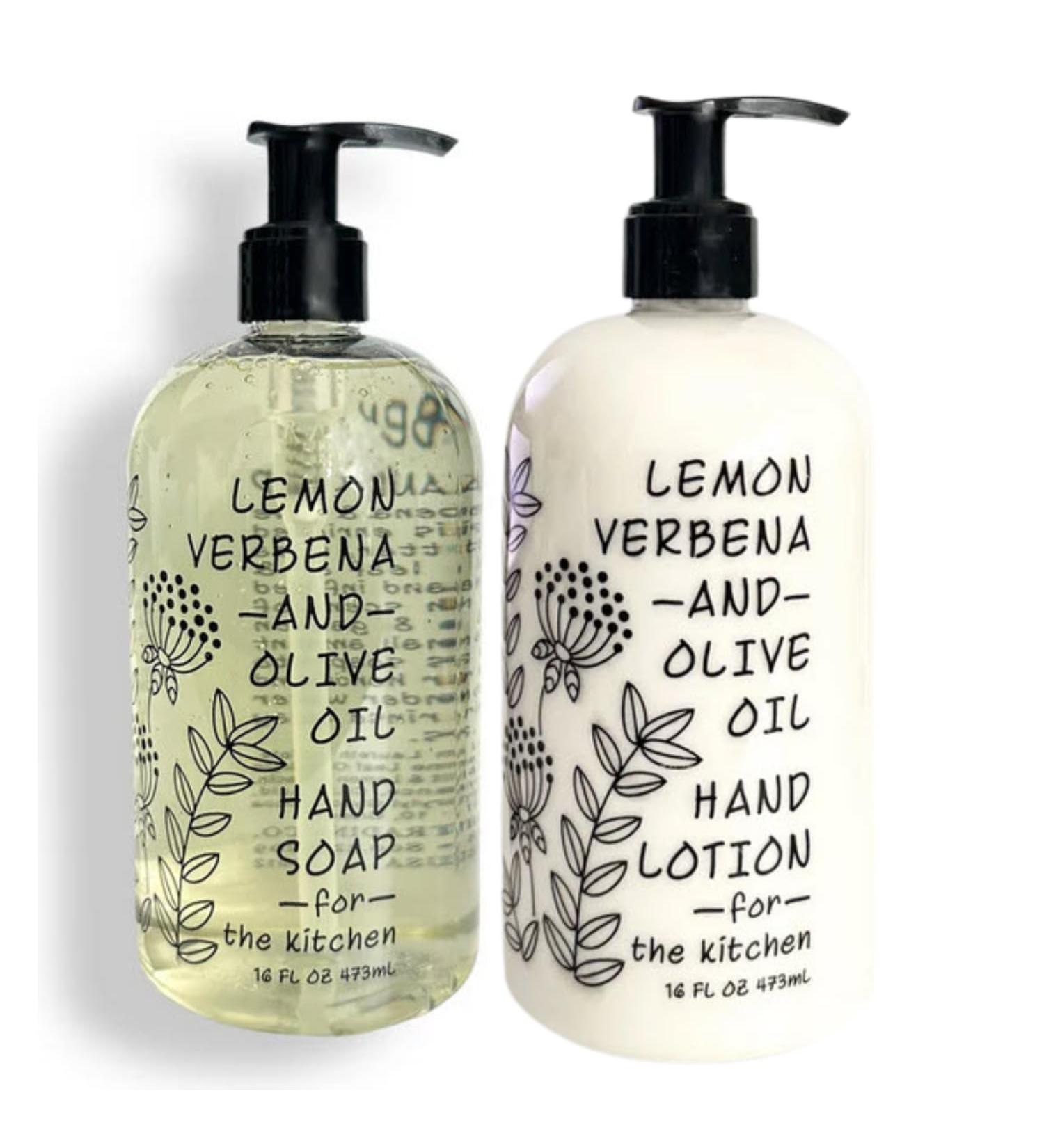 Greenwich Bay Trading Company Kitchen Collection: Lemon Verbena & Olive Oil (Hand Soap & Lotion)