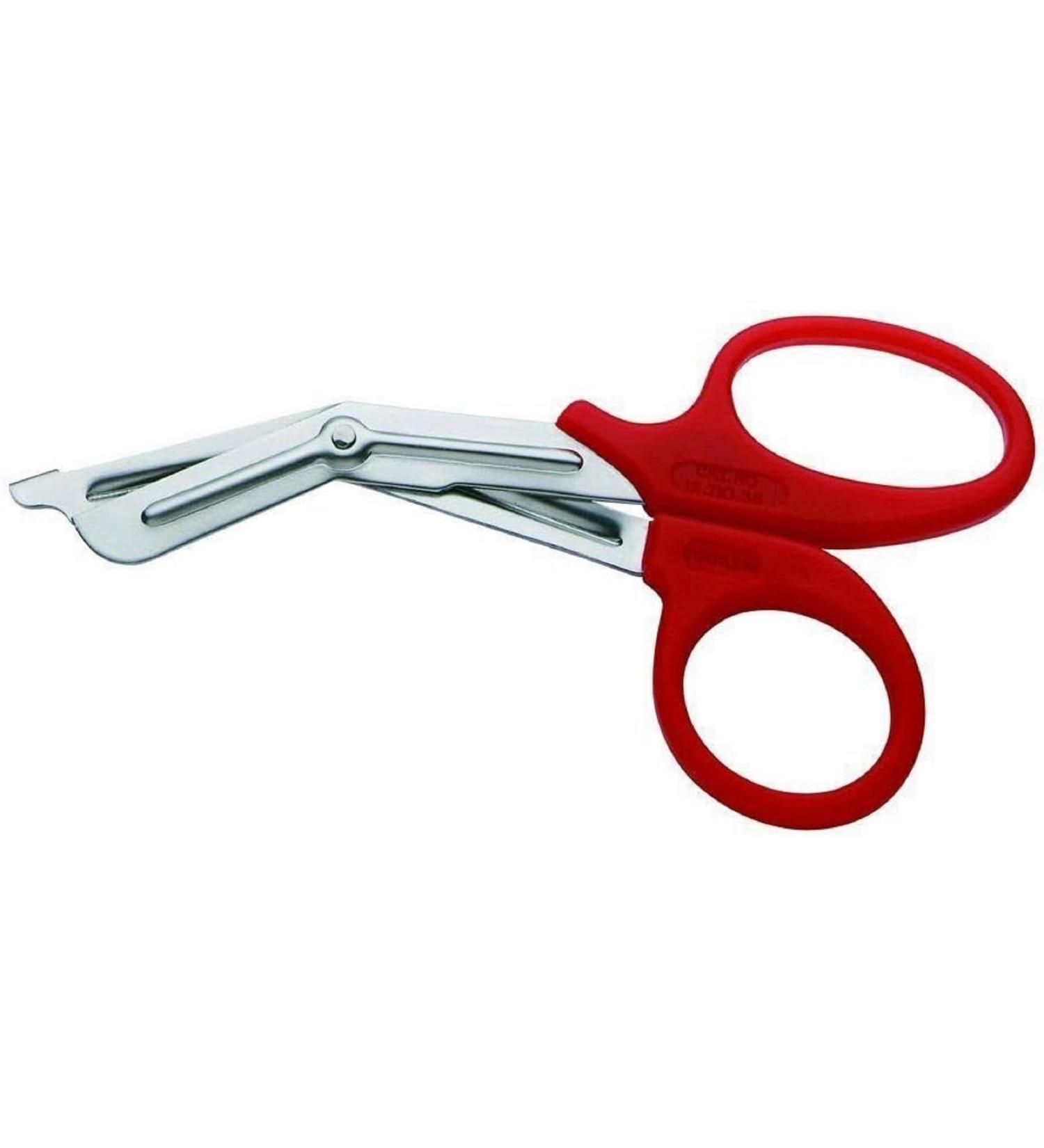 INSGB - Bandage Shears Scissors EMT and Medical Scissors for Nurses Students Emergency Room Paramedics - Perfect Nurses Scissors for First Aid Tough Cut Scissors (Large 7.5 Inches Red) large Red