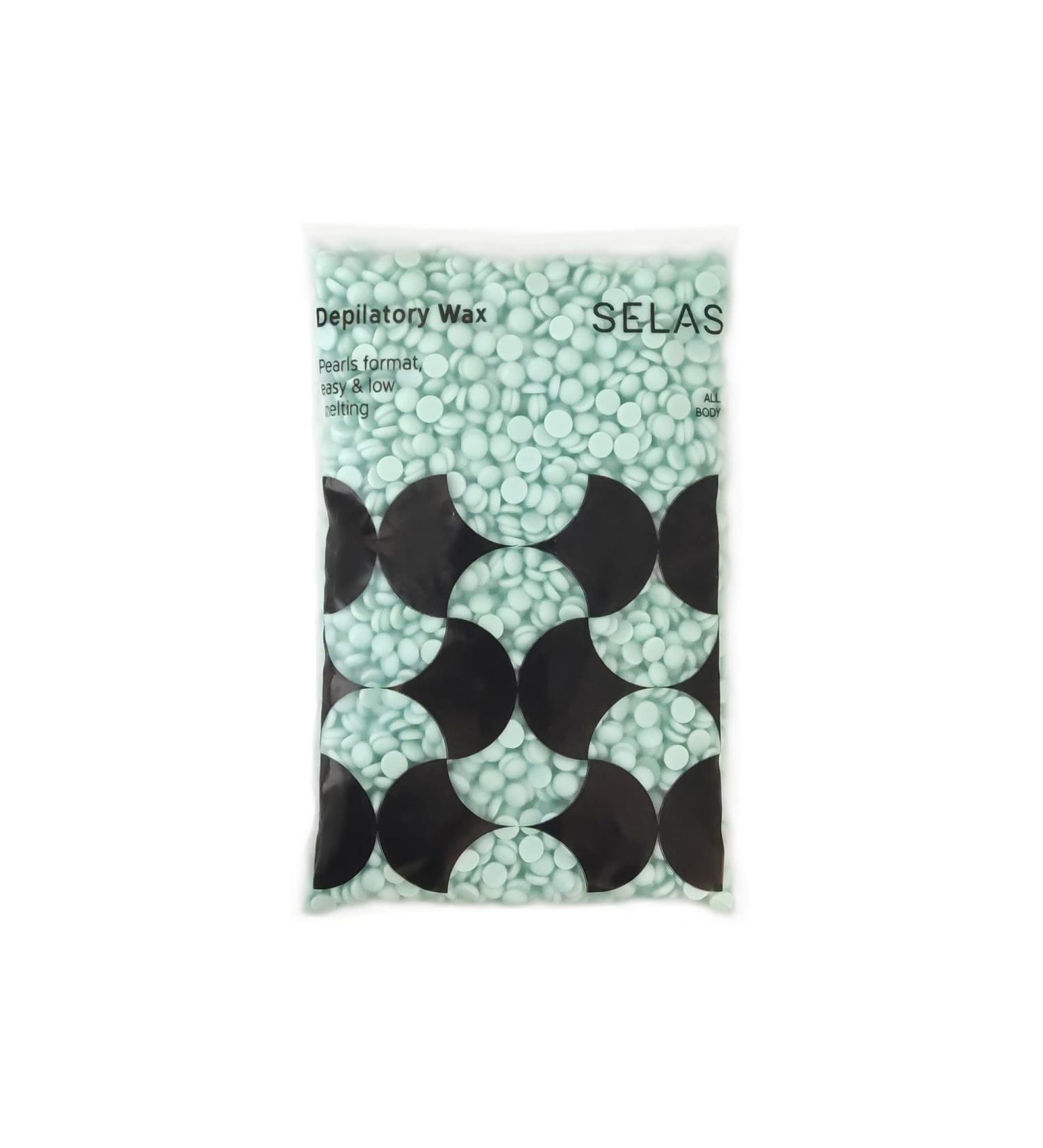 Depilatory Wax Pearls 400g - Stripless Hair Removal for All Skin Types with Aloe Vera - SELAS - Buy Online on GoSupps.com
