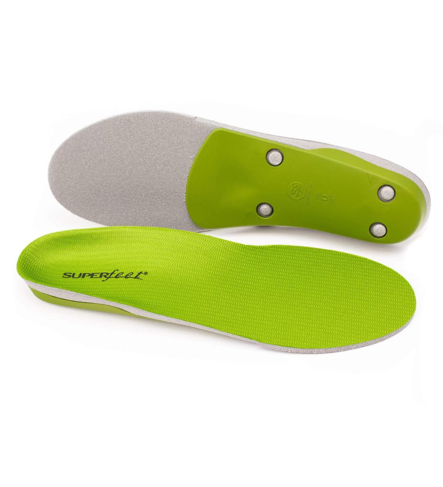 Professional Grade Arch Supports Insoles for Plantar Fasciitis - Green, Men 9.5-11/Women 10.5-12 - Buy Online on GoSupps.com