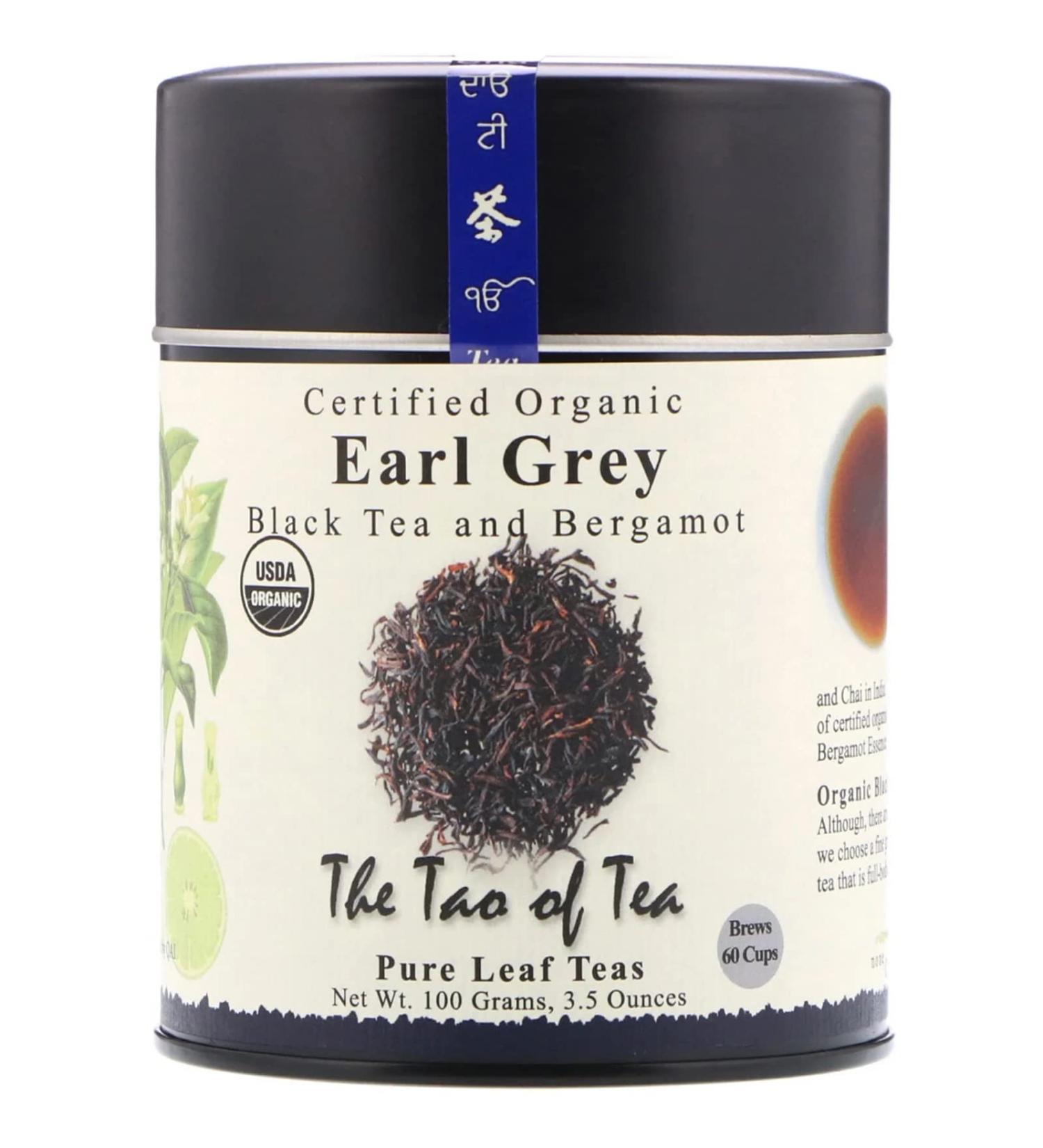 Organic Black Tea & Bergamot Earl Grey - The Tao of Tea 3.5 oz (100g) - Buy Online on GoSupps.com