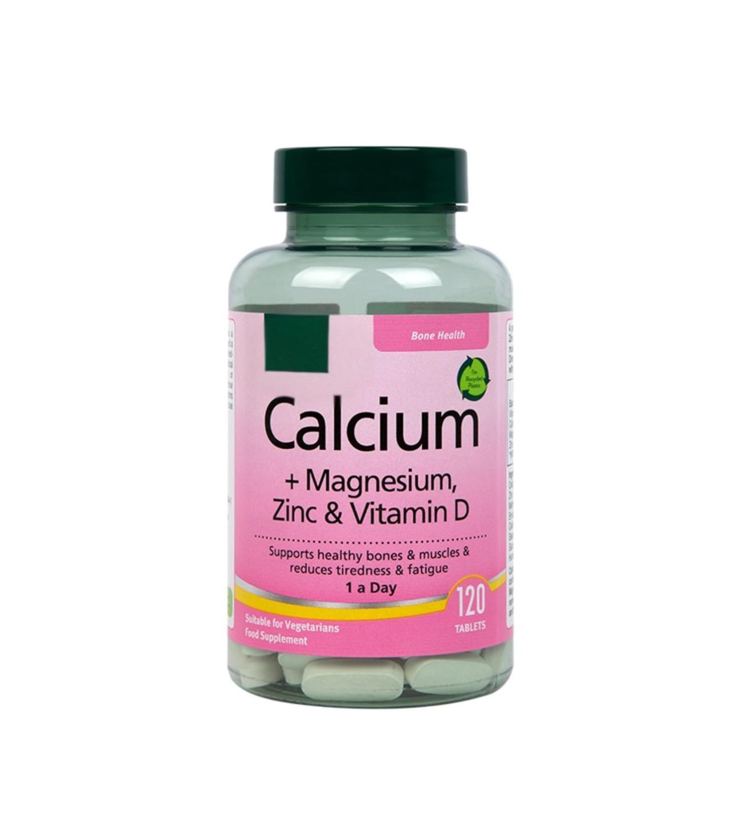 H and B Calcium + Magnesium Zinc & Vitamin D 120 Tablets