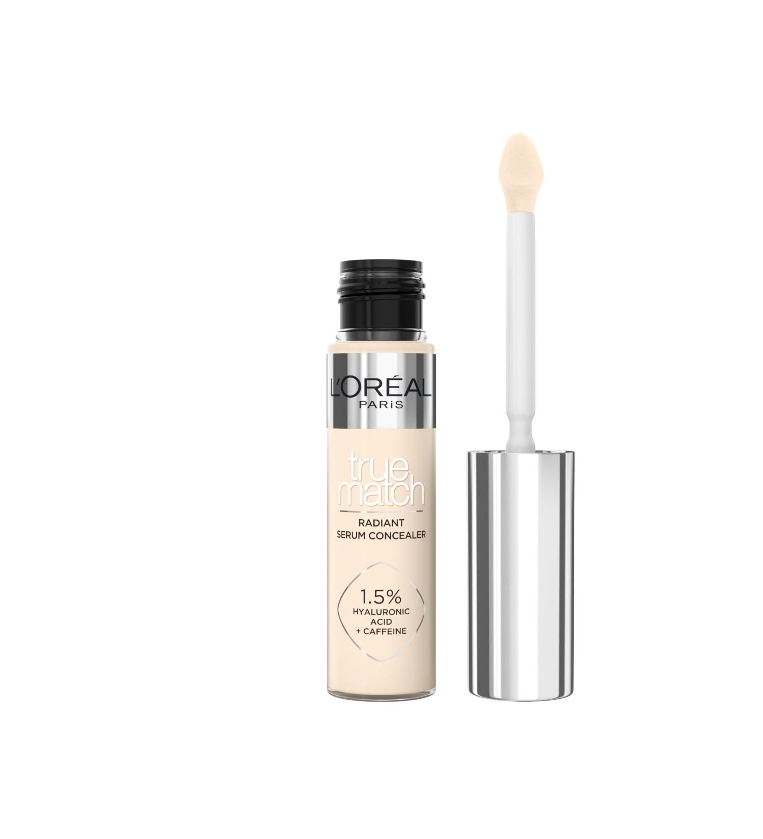 L'Or al Paris LOr al Paris True Match Radiant Serum Concealer Suitable for sensitive skin Enriched with 15 hyaluronic acid and caffeine for hydration and refreshment Medium coverage True Match 1N 11 ml 1 N - Buy Online on GoSupps.com