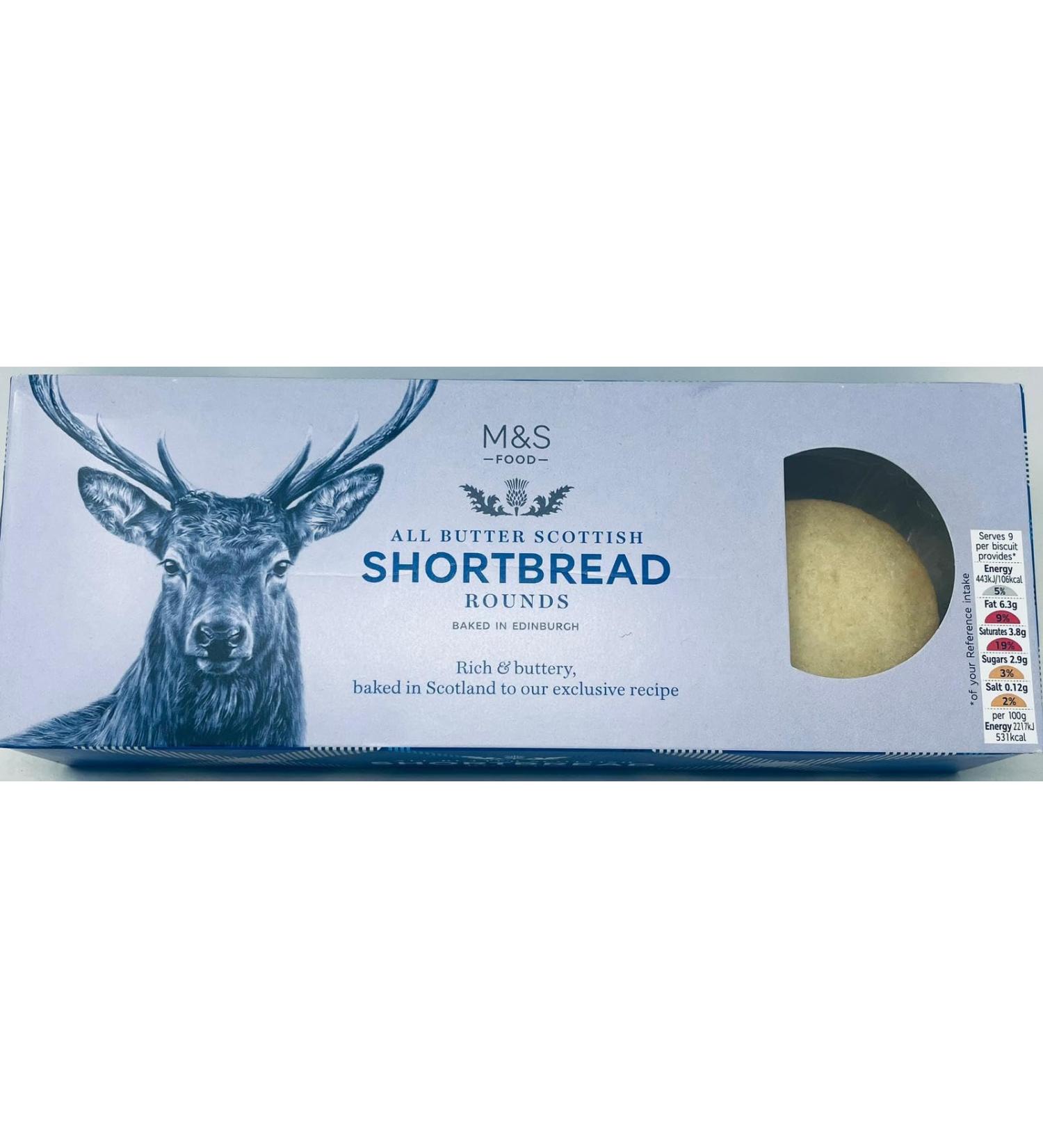 M&S All butter Scottish Shortbread Rounds 180g in Premier Life Store Packaging - Buy Online on GoSupps.com