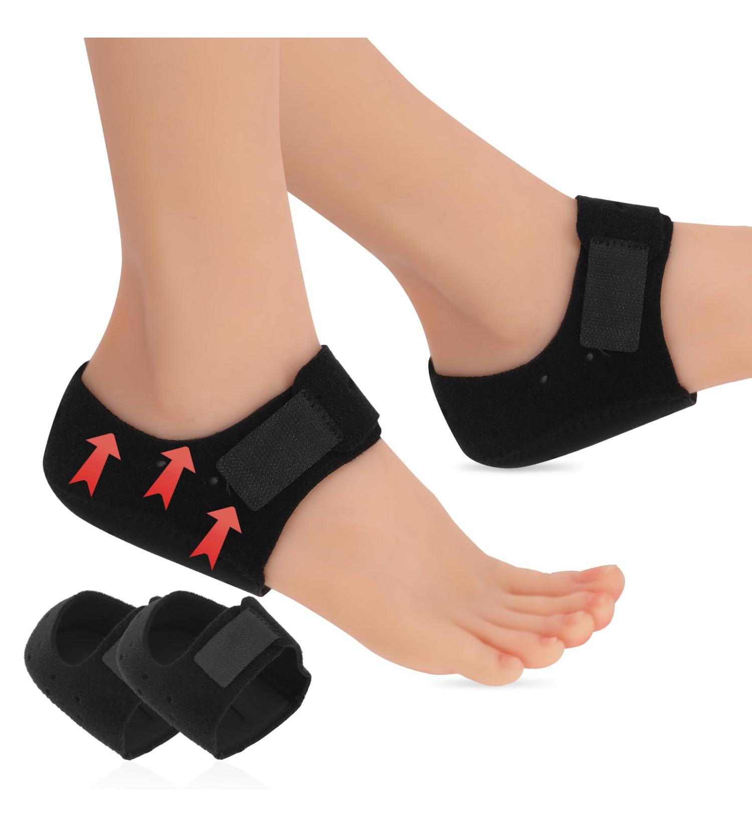 Buy Heel Cushions for Pain Relief | Adjustable Gel Heel Protectors for Plantar Fasciitis & Achilles Tendonitis | Women's Sizes 5-8 - Buy Online on GoSupps.com