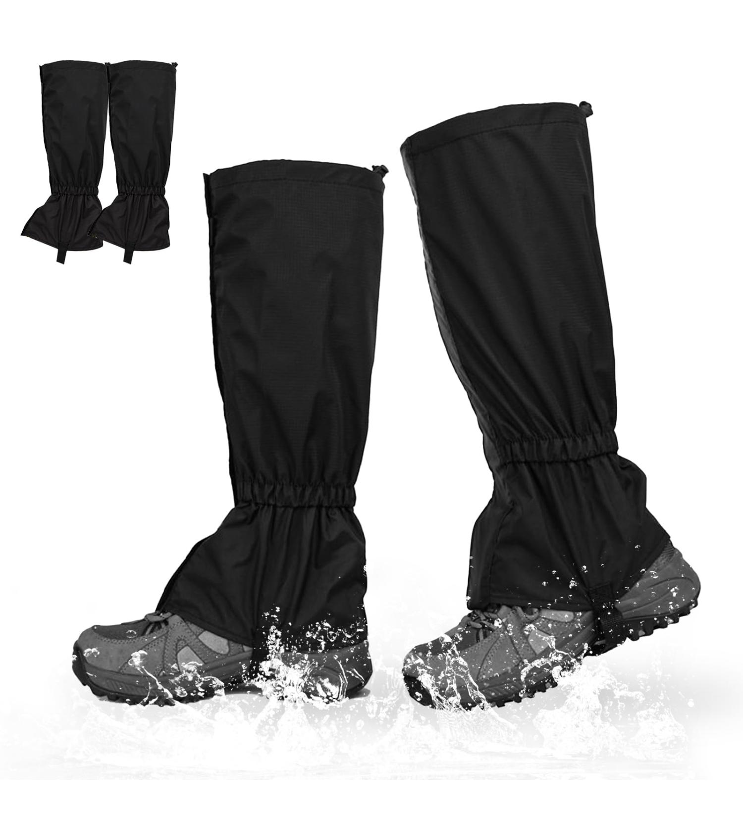 Buy Connexion Waterproof Breathable Gaiters for Hiking & Climbing - Adjustable Unisex Bicycle Gaiters (Black) - Ideal for Outdoor Adventures - Buy Online on GoSupps.com