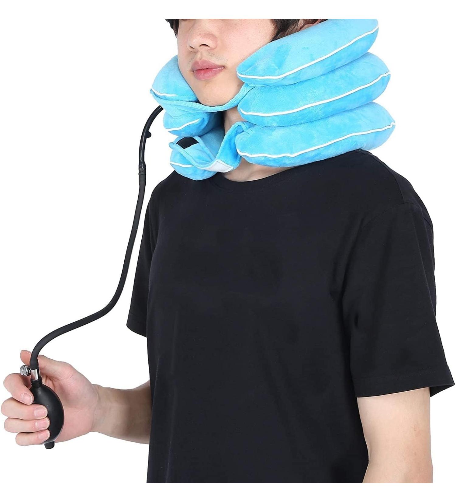 JLASER Cervical Neck Traction Device - Inflatable Neck Collar for Pain Relief & Support | International Shipping Available - Buy Online on GoSupps.com