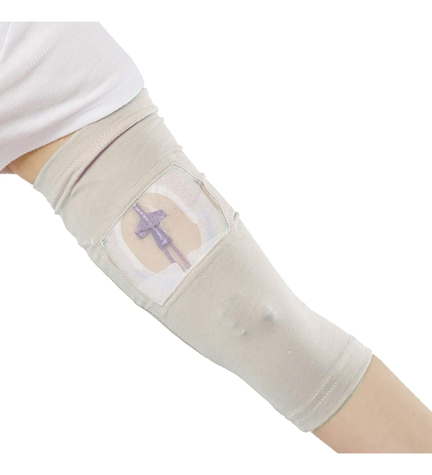 Care+Wear Unisex Ultra-Soft Antimicrobial Long PICC Line Cover Slate 9"-11" Bicep - Buy Online on GoSupps.com
