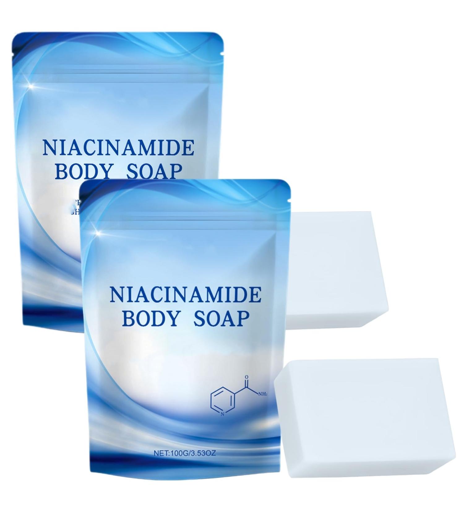JUNHONGLI Niacinamide Soap Natural Goat Milk Soap Niacinamide Soap for Cleansing and Moisturizing the Face and Body 2 - Buy Online on GoSupps.com