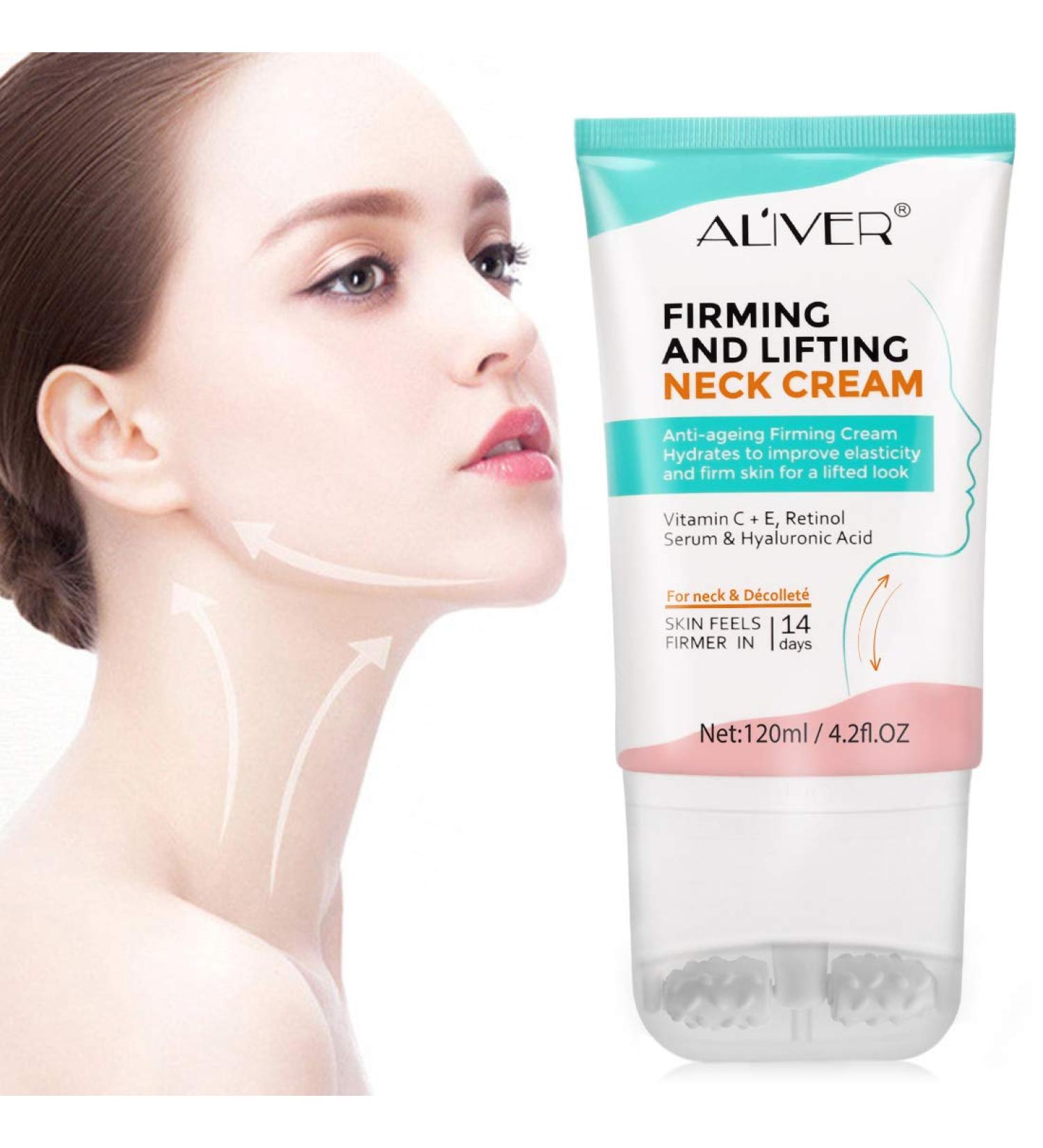 Buy TUBALU Neck Firming Cream - Anti-Aging Moisturizing Neck Lifting Cream with Roller Massage for Smooth Skin & Wrinkle Reduction - Ships Worldwide - Buy Online on GoSupps.com