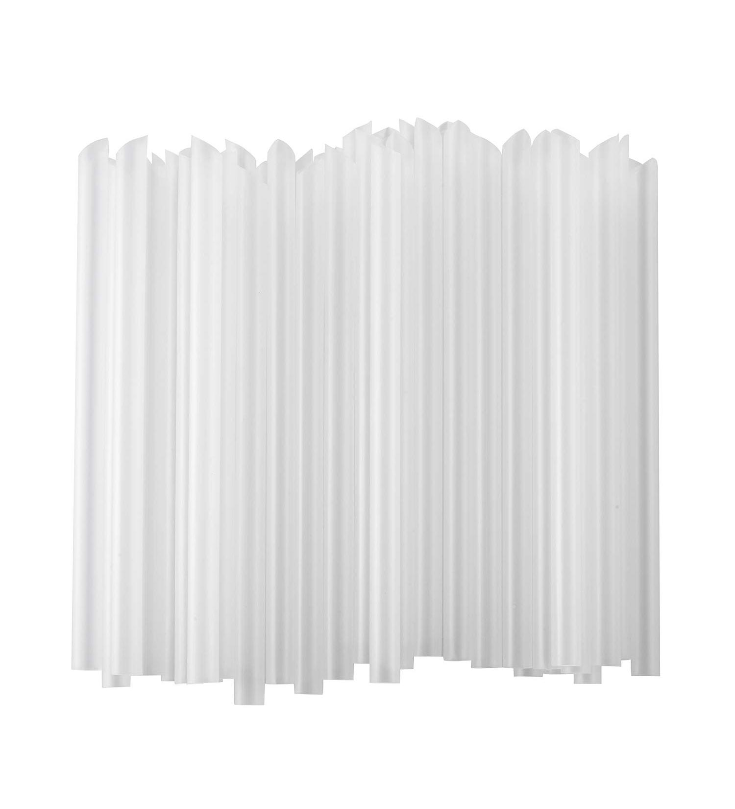ALINK 100 PCS Clear Plastic Boba Straws - 1/2 Wide X 8 1/2 Long - Disposable for Bubble Tea, Shakes, Popping Pearls - Buy Online on GoSupps.com
