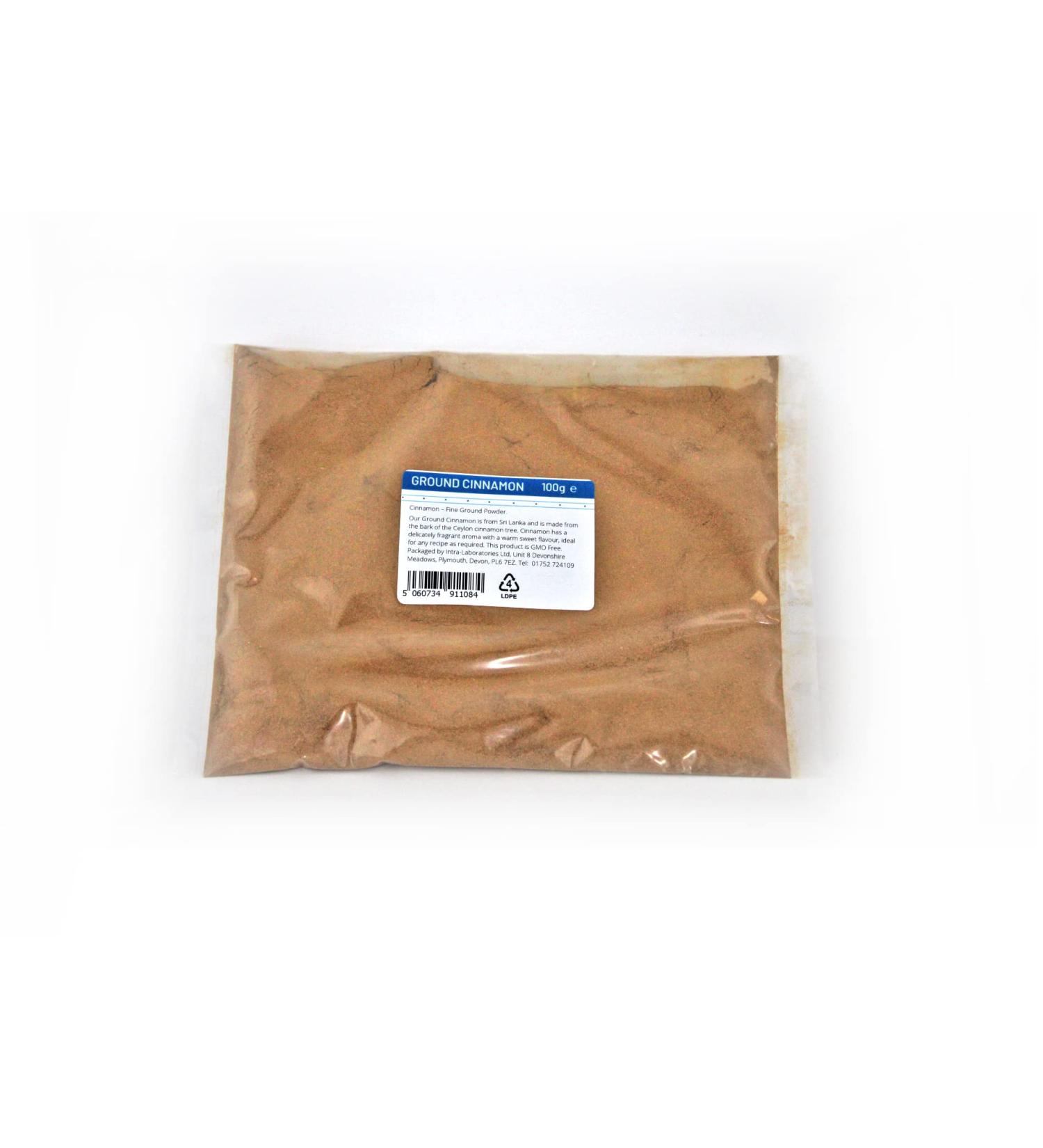 Entirely Ingredients Ground Cinnamon 100g - Selected for Quality - Premium Food Grade - Buy Online on GoSupps.com