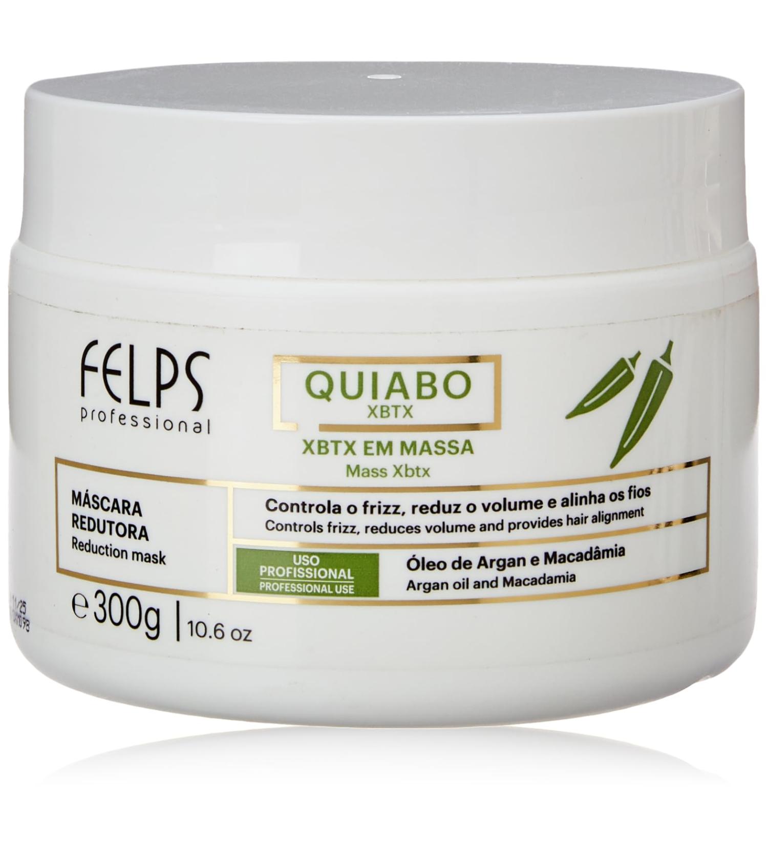 Felps Professional Quiabo XBTX Reduction Hair Mask Controls Frizz 300 gr - Buy Online on GoSupps.com