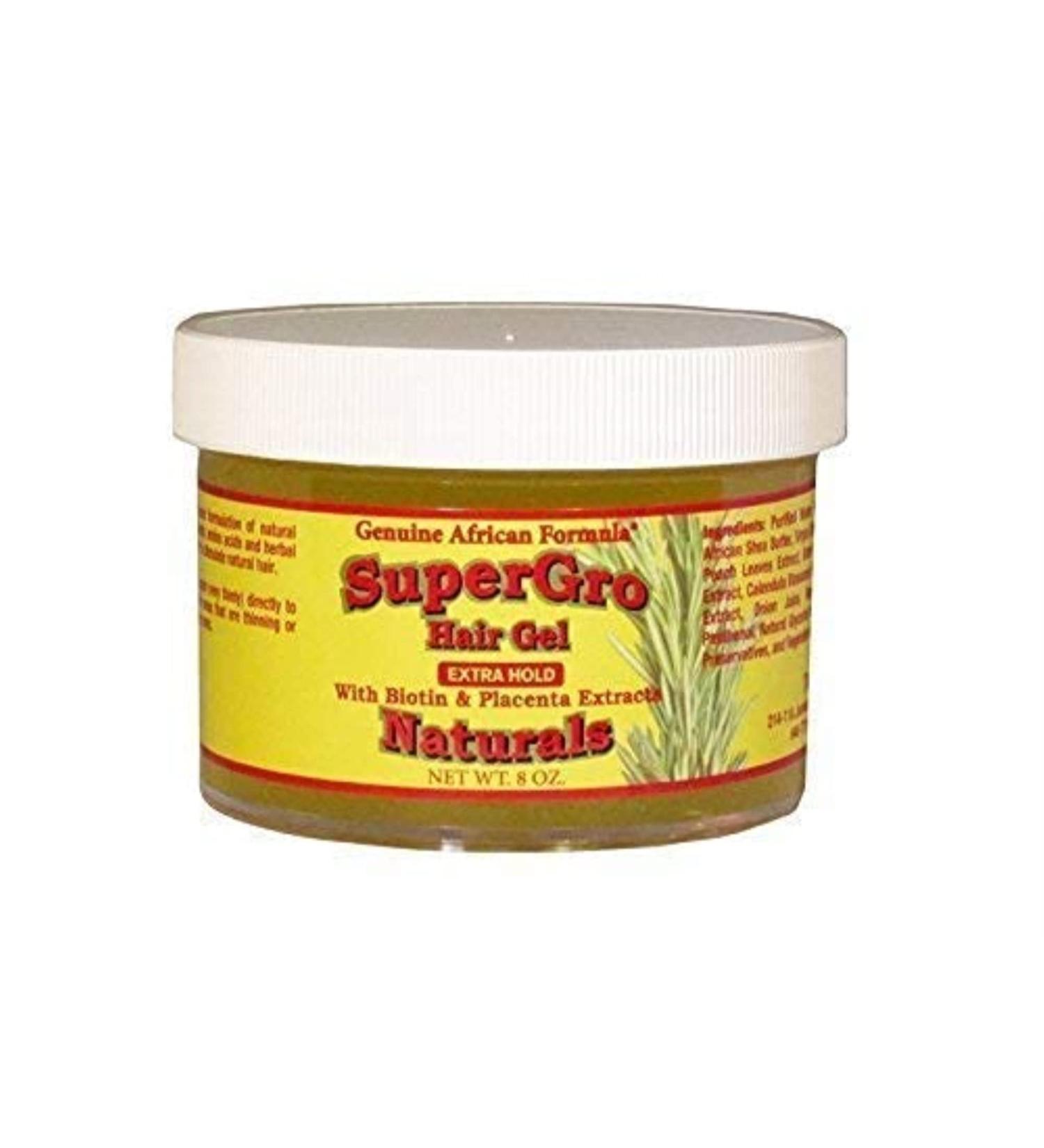 AFRICAN FORMULAS Supergrow Extra Hold Hair Gel  8 OZ