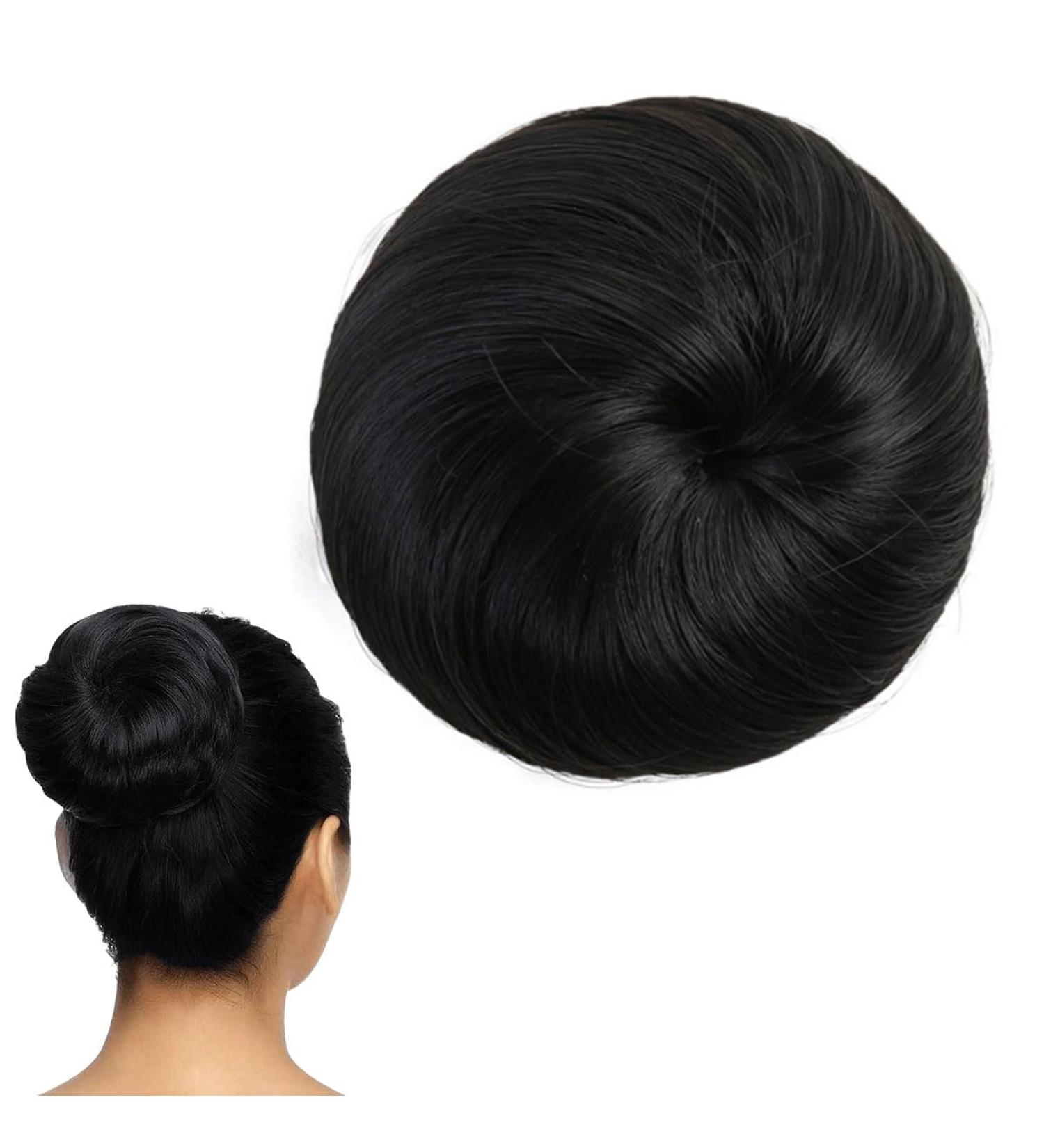 Traziewell Black Hair Extensions Hair Bun Donut Synthetic Hairpiece Messy Buns Hair Scrunchies for Women Updo Extension Black 0319 FH000319 One Size - Buy Online on GoSupps.com