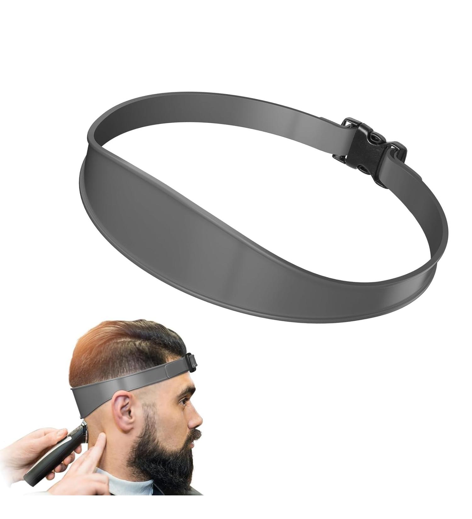 CHAUSA Adjustable Hair Cutting Edge Template - Silicone DIY Haircut Guide for Perfect Neckline & Curved Bands - Home Styling Essentials (Gray) - Buy Online on GoSupps.com