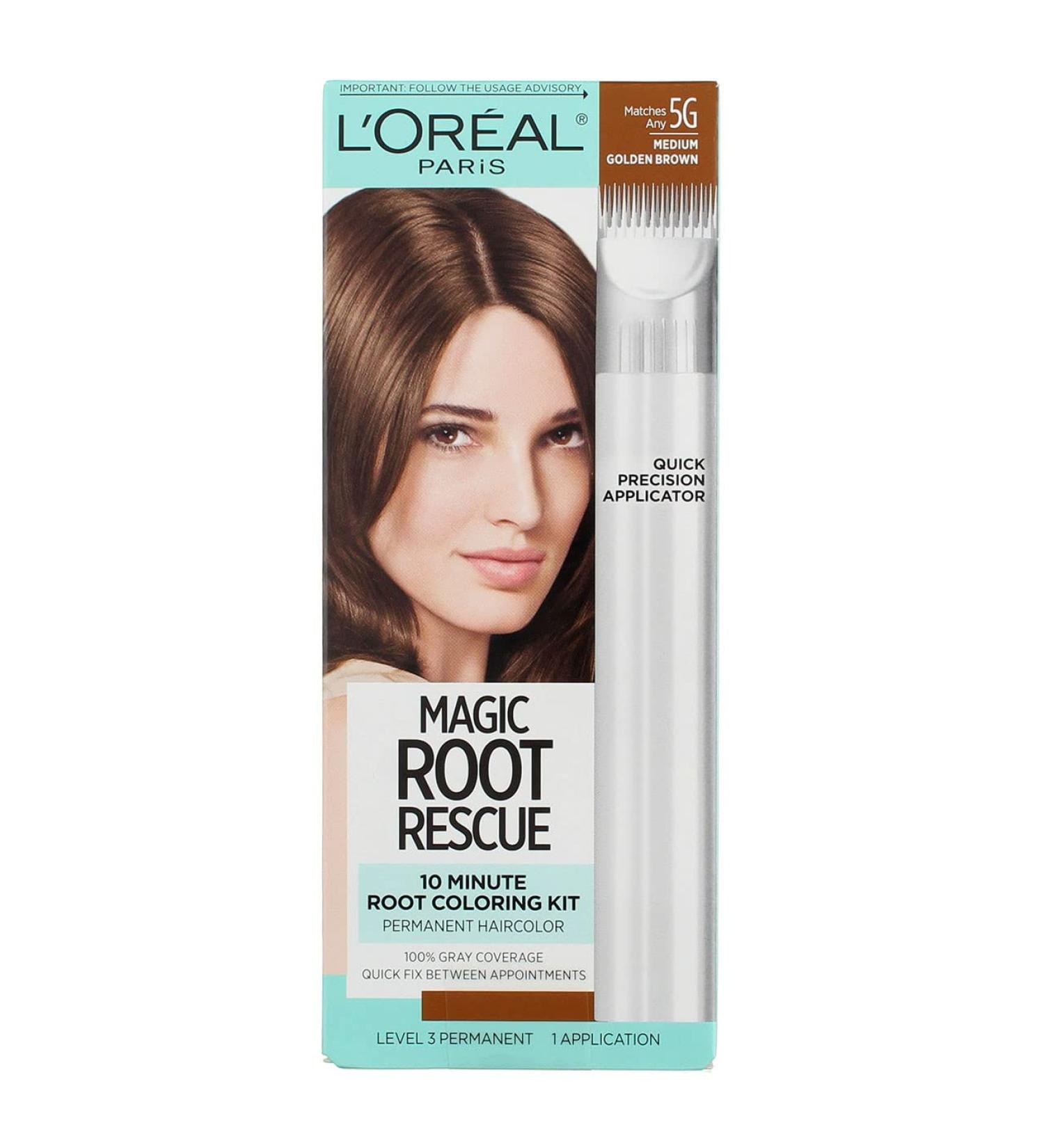 L'Oreal Magic Root Rescue 10-Minute Hair Color Kit - 5G Medium Golden Brown - Buy Online on GoSupps.com