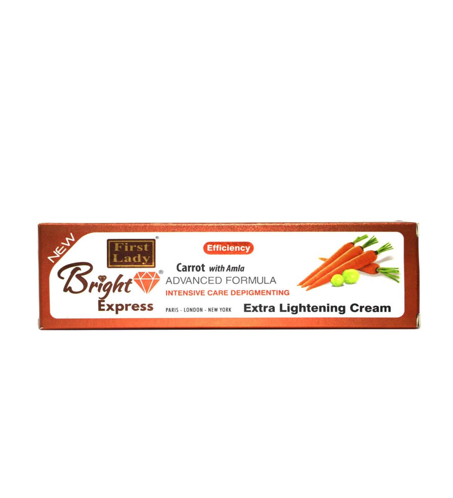Bright Express Carrot & Amla Extra Skin Lightening Cream Tube 50g - Efficiency