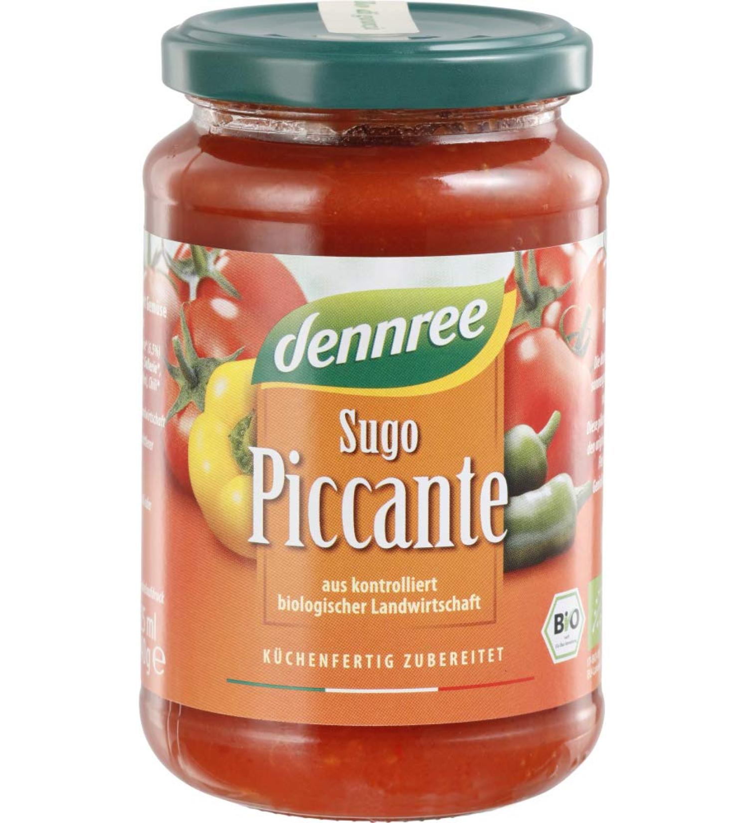 dennree dennree Sugo Piccante Organic Tomato Sauce (2 x 340 g)
