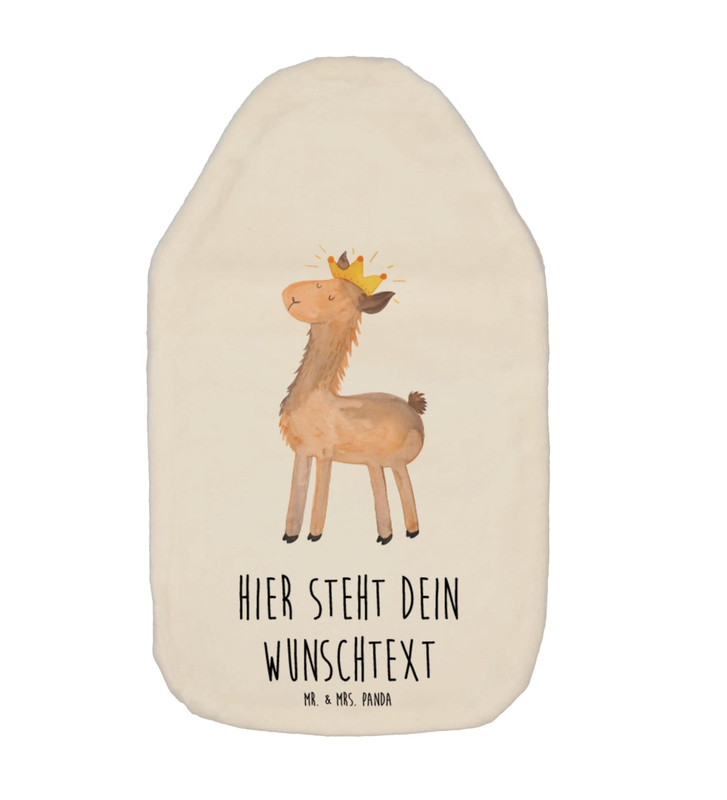 Personalized Warm Bottle Lama King | Mr. & Mrs. Panda | Unique Gifts | Custom Heat Pillow with Names - Buy Online on GoSupps.com