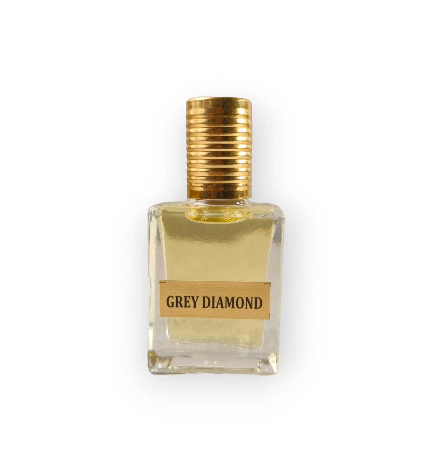 Grey Diamond Premium Attar-Atar Perfume Oil Fragrance for Men and Women Unisex Parfume Scent Spray Long Lasting Roll On Essential Oil Itar Semi Natural Non Alcoholic Size Volume: 12ML (0.4 Fl Oz). - Buy Online on GoSupps.com