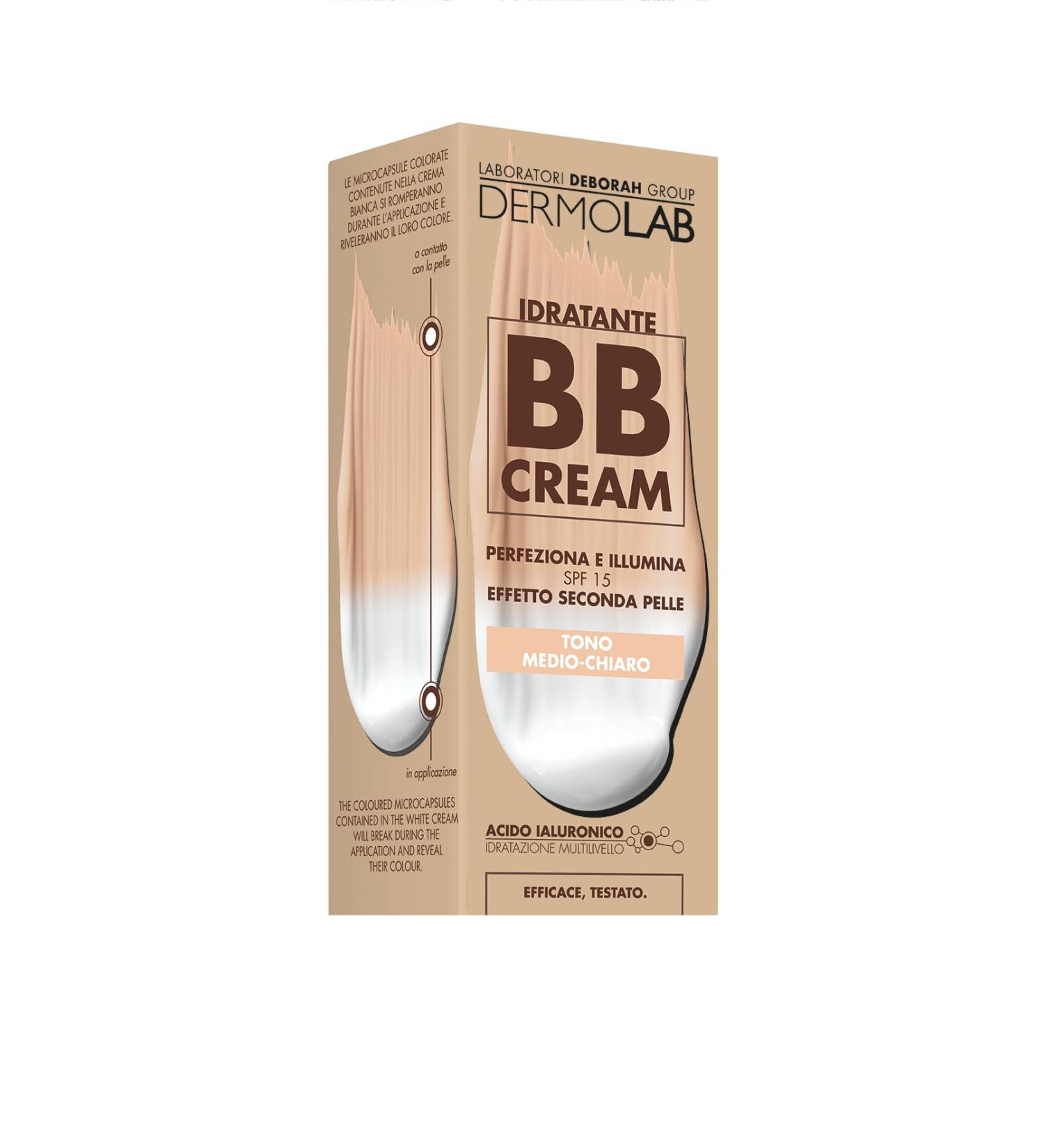  DERMOLAB Dermolab - Moisturizing BB Cream medium light shade perfects and brightens second-skin effect 50 ml - Buy Online on GoSupps.com