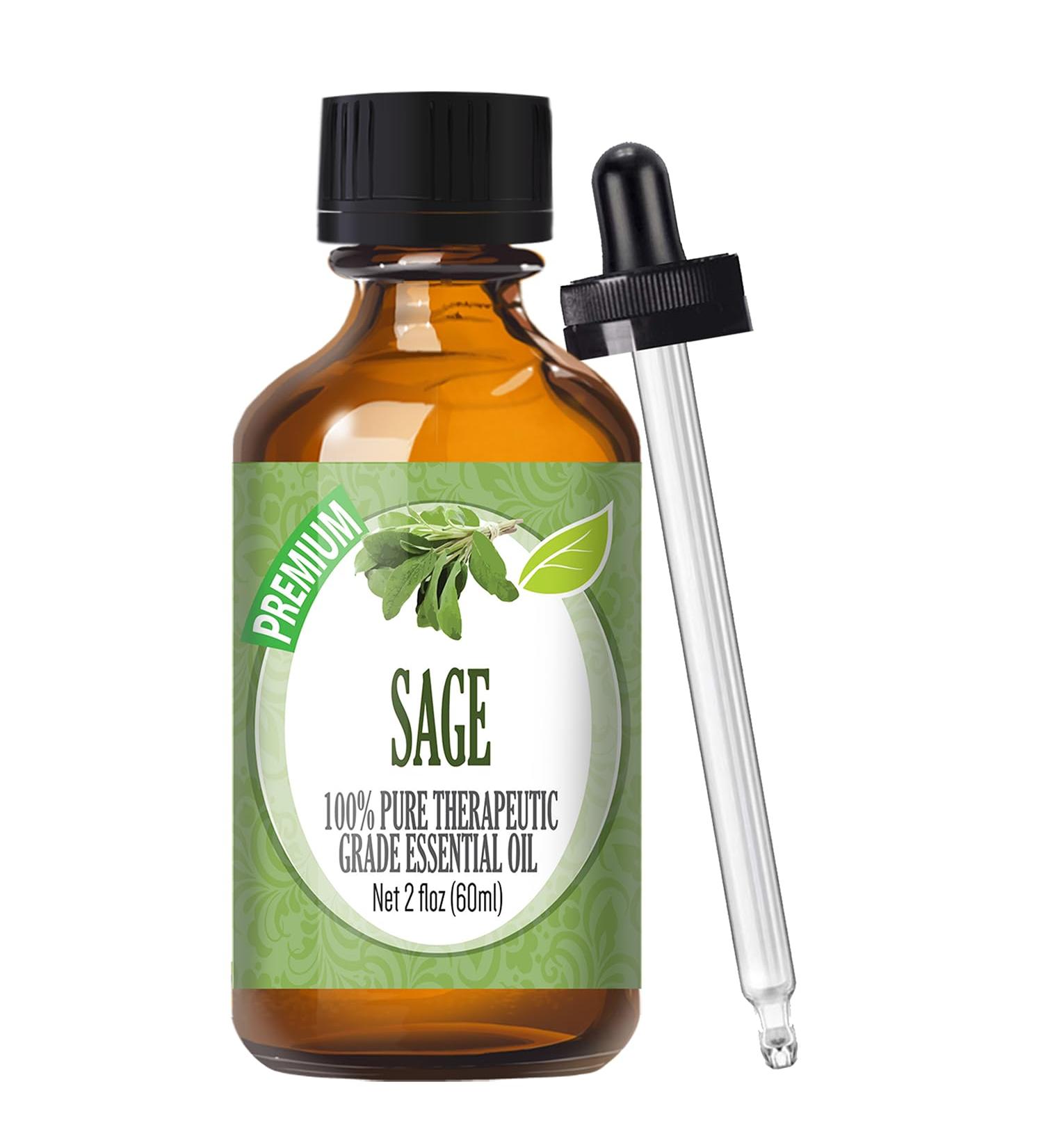 Healing Solutions 60ml Oils - Sage Essential Oil - 2 Fluid Ounces