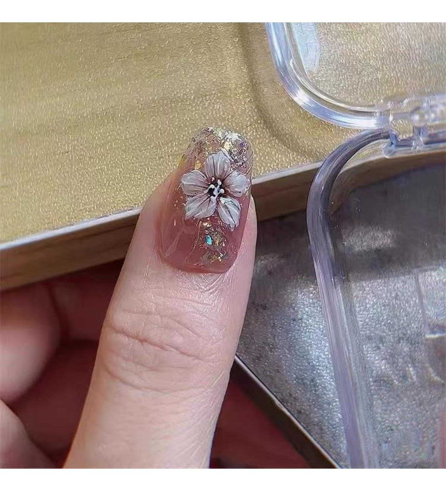 Handmade Armor Wearing High Grade Explosive Flash Illusion Ice Flower False Nail Patch Finished Detachable Nail Beauty (Size : A Color : M) - Buy Online on GoSupps.com