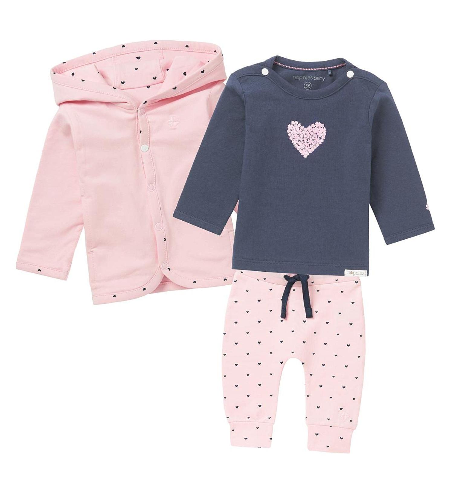 Noppies Baby and Kids Unisex Jeans Comfort 6-9 Months Light Rose 1 - Set of 3 - Buy Online on GoSupps.com