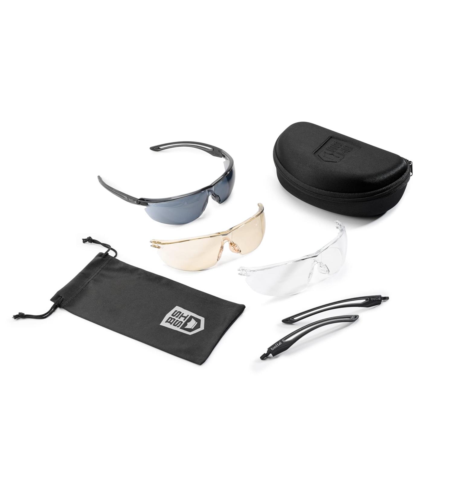 Bolle GUNFIRE 2.0 Ballistic Glasses Kit - Protective Eyewear for Superior Safety - Buy Online on GoSupps.com