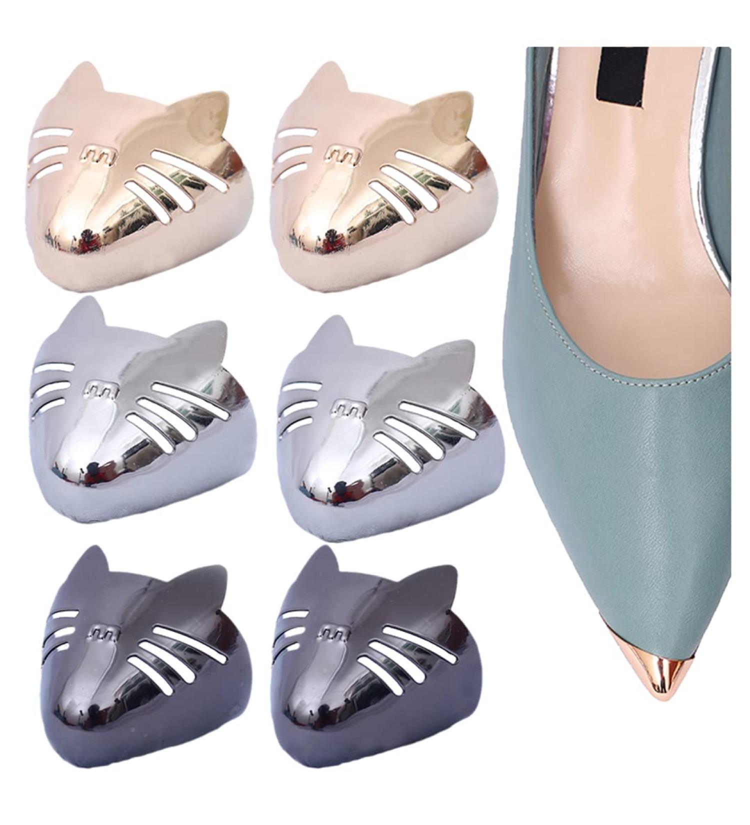 Metal High Heel Toe Cap Protector - Elegant Solid Color Tips for Durable Shoe Protection & Repair (3 Pairs - Buy Online on GoSupps.com