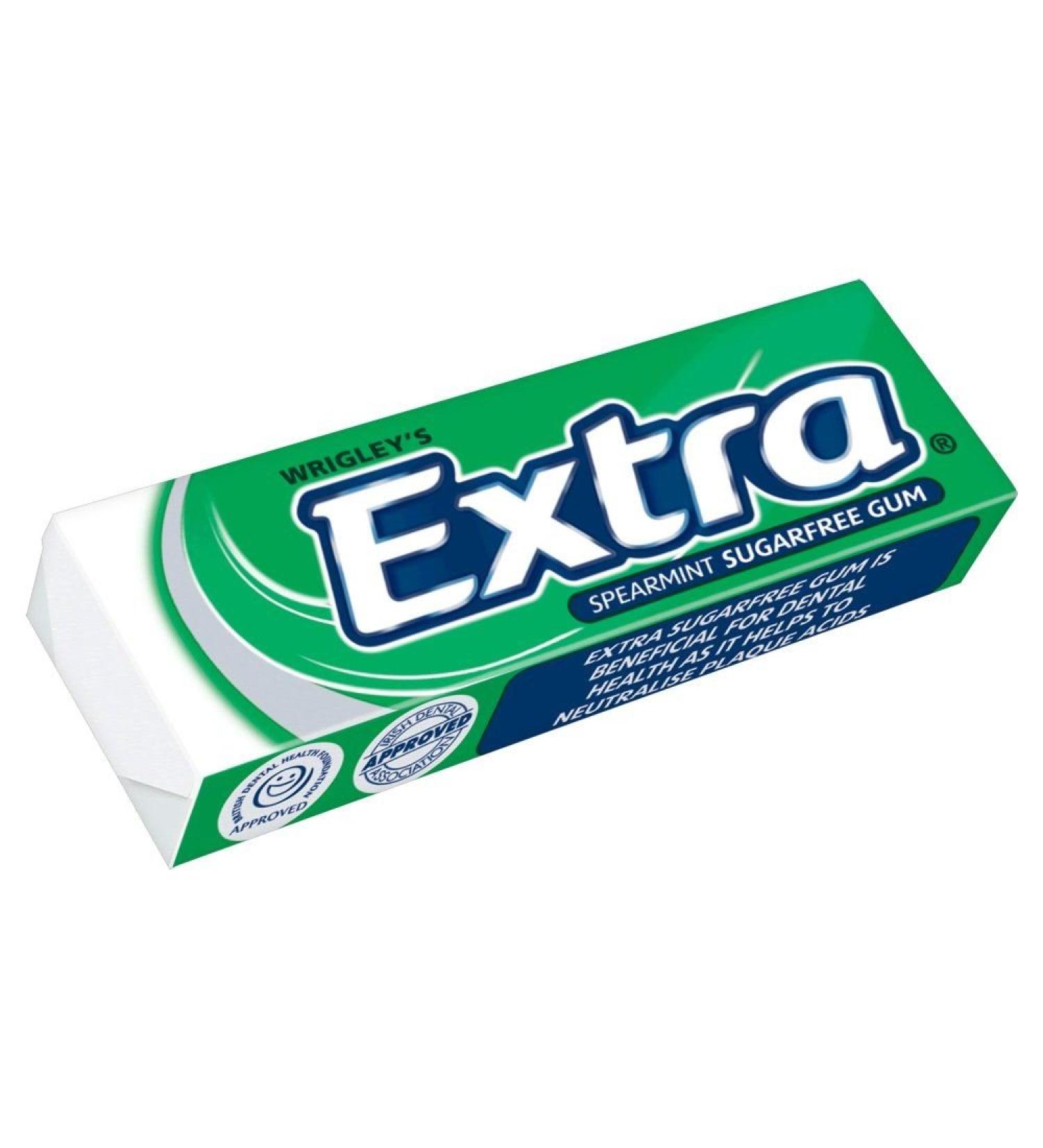 Wrigley's - Extra Chewing Gums - Spearmint taste - 5 packs of 14g