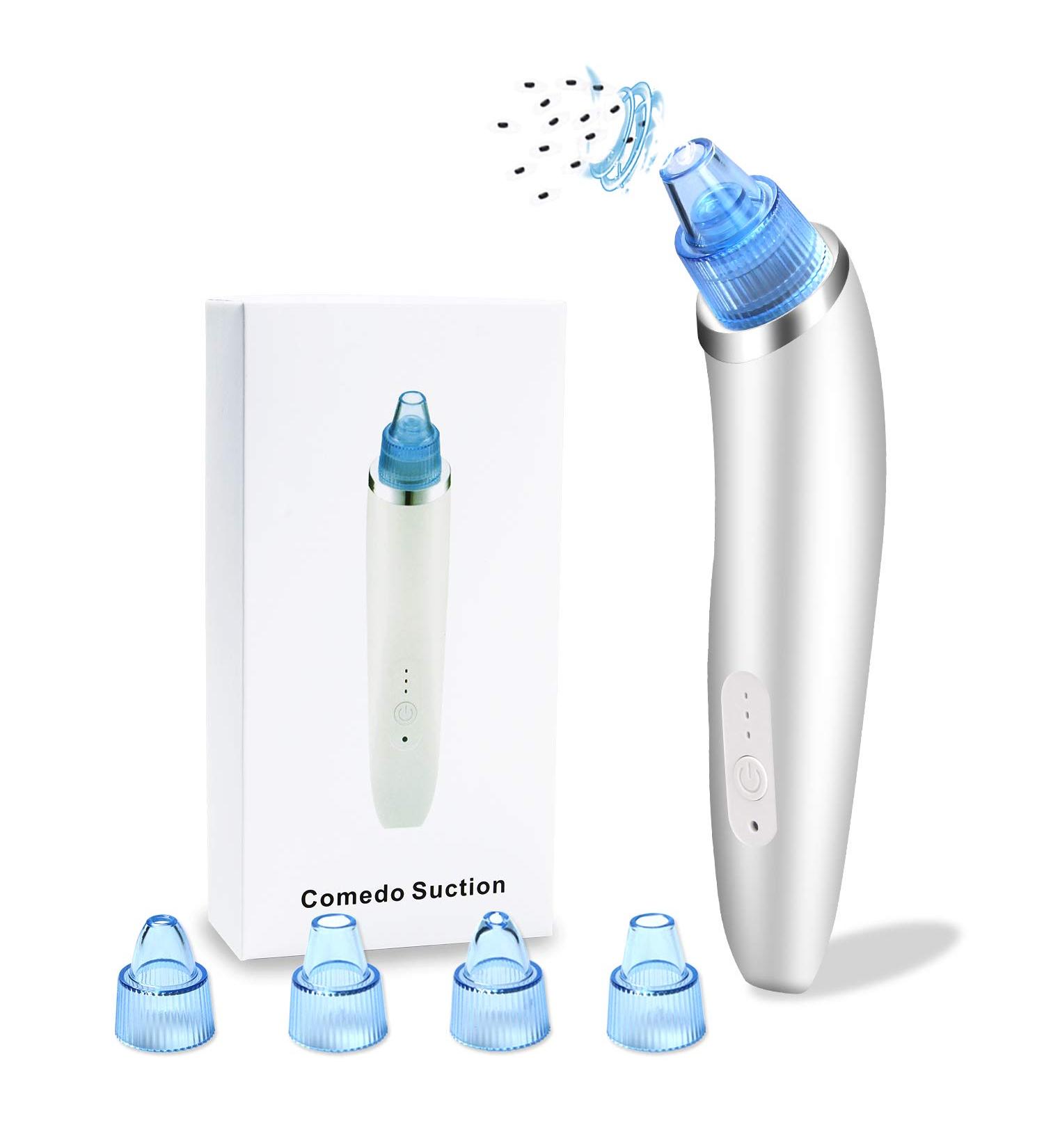 Pore Vacuum Blackhead Remover | Electric Facial Cleaner with Adjustable Suction Power | USB Rechargeable - Buy Online on GoSupps.com