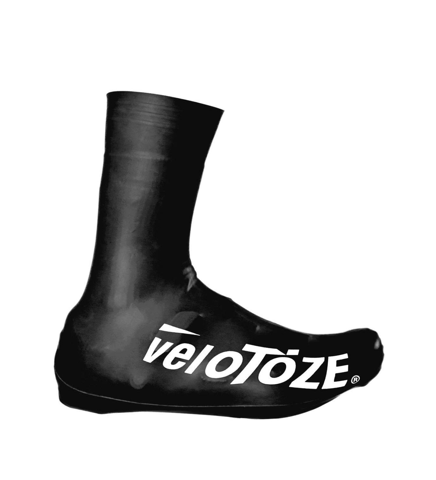 VeloToze Tall Shoe Cover 2.0 - Water-Proof & Windproof Overshoes for Road Cycling - Black, Large - Buy Online on GoSupps.com