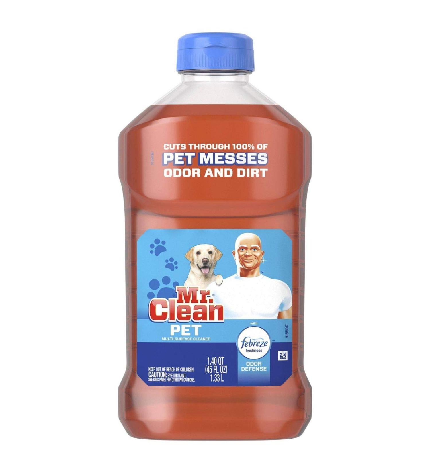 Mr. Clean All Purpose Multi-Surface Pet Liquid Cleaner with Febreze - Odor Defense 45 oz (Pack of 3) | Effective Odor Eliminator for Homes & Pets - Buy Online on GoSupps.com