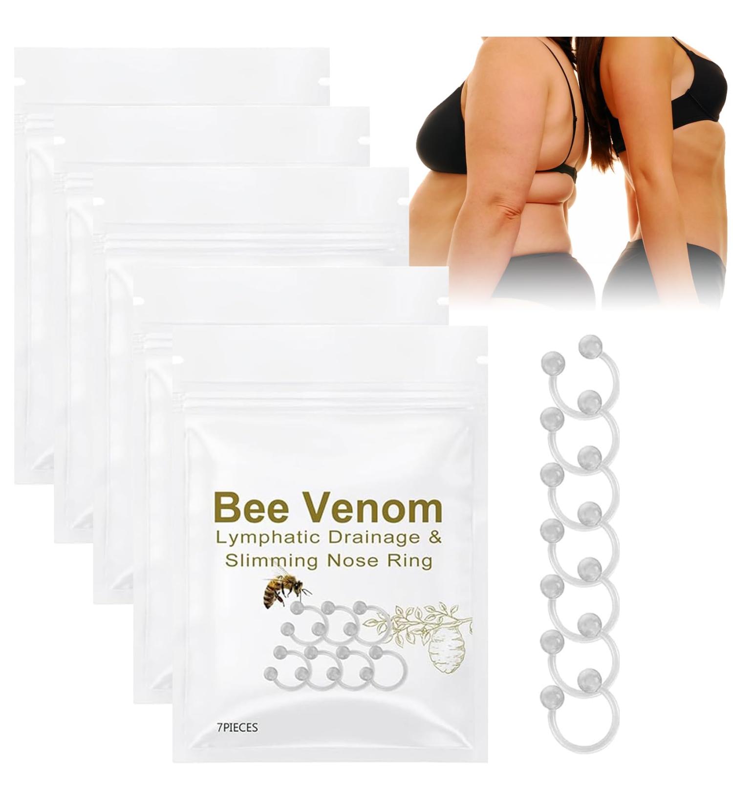Chenghuayu GGPM Bee Venom Lymphatic Drainage & Slimming Nose Ring - 35 PCs for Effective Detox & Weight Loss - Buy Online on GoSupps.com