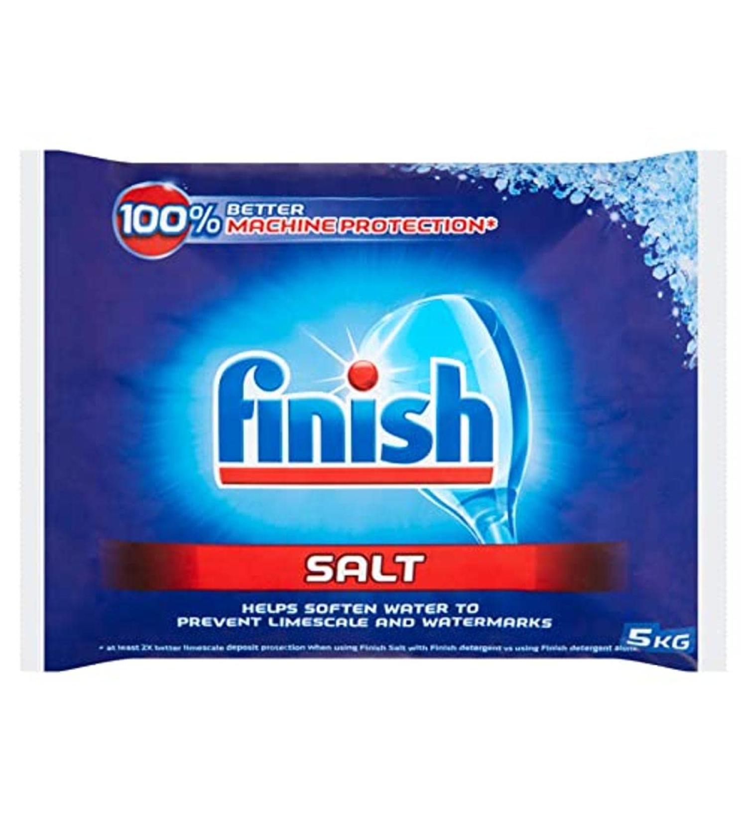 Finish Dishwasher Salt Box 5kg Prevents Limescale Build Up Effective against Hard Water - Buy Online on GoSupps.com