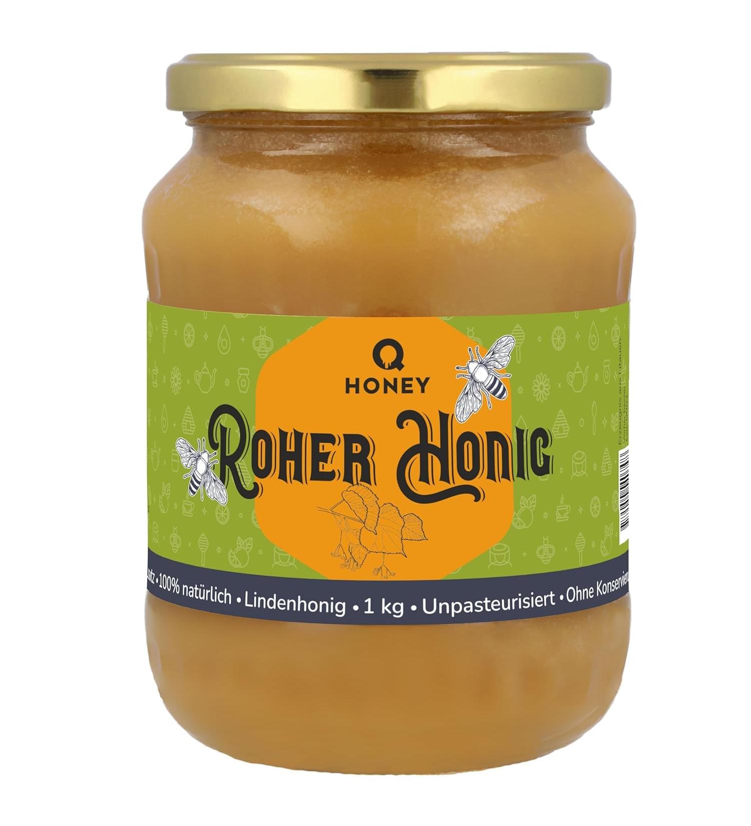 Pure Raw Linden Honey - 100% Natural Unfiltered Unheated | 1 kg | Premium Quality - Buy Online on GoSupps.com