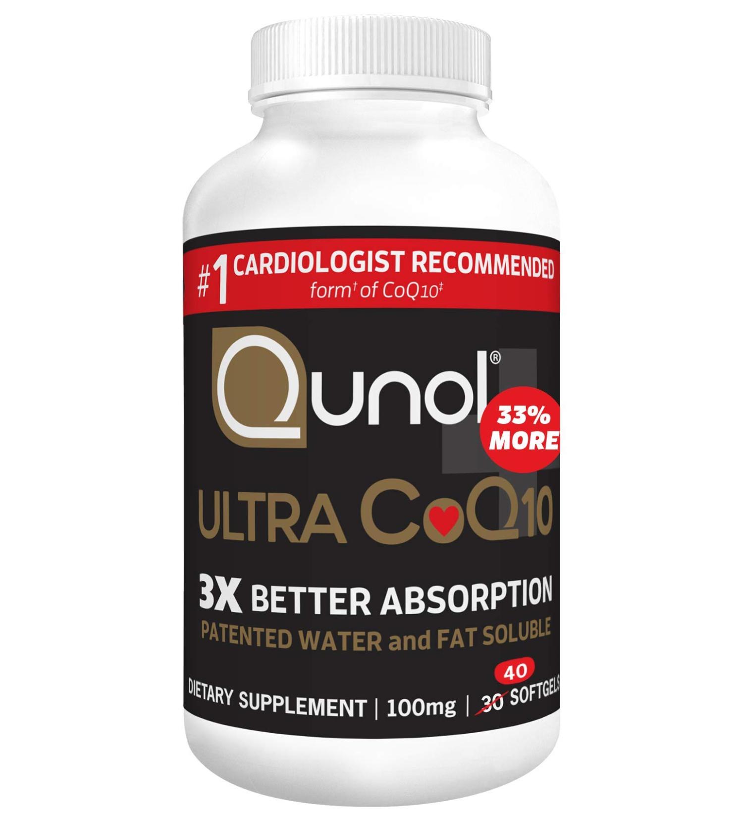 Shop Qunol CoQ10 200mg Softgels - Ultra CoQ10 for Optimal Heart Health | International Shipping Available - Buy Online on GoSupps.com