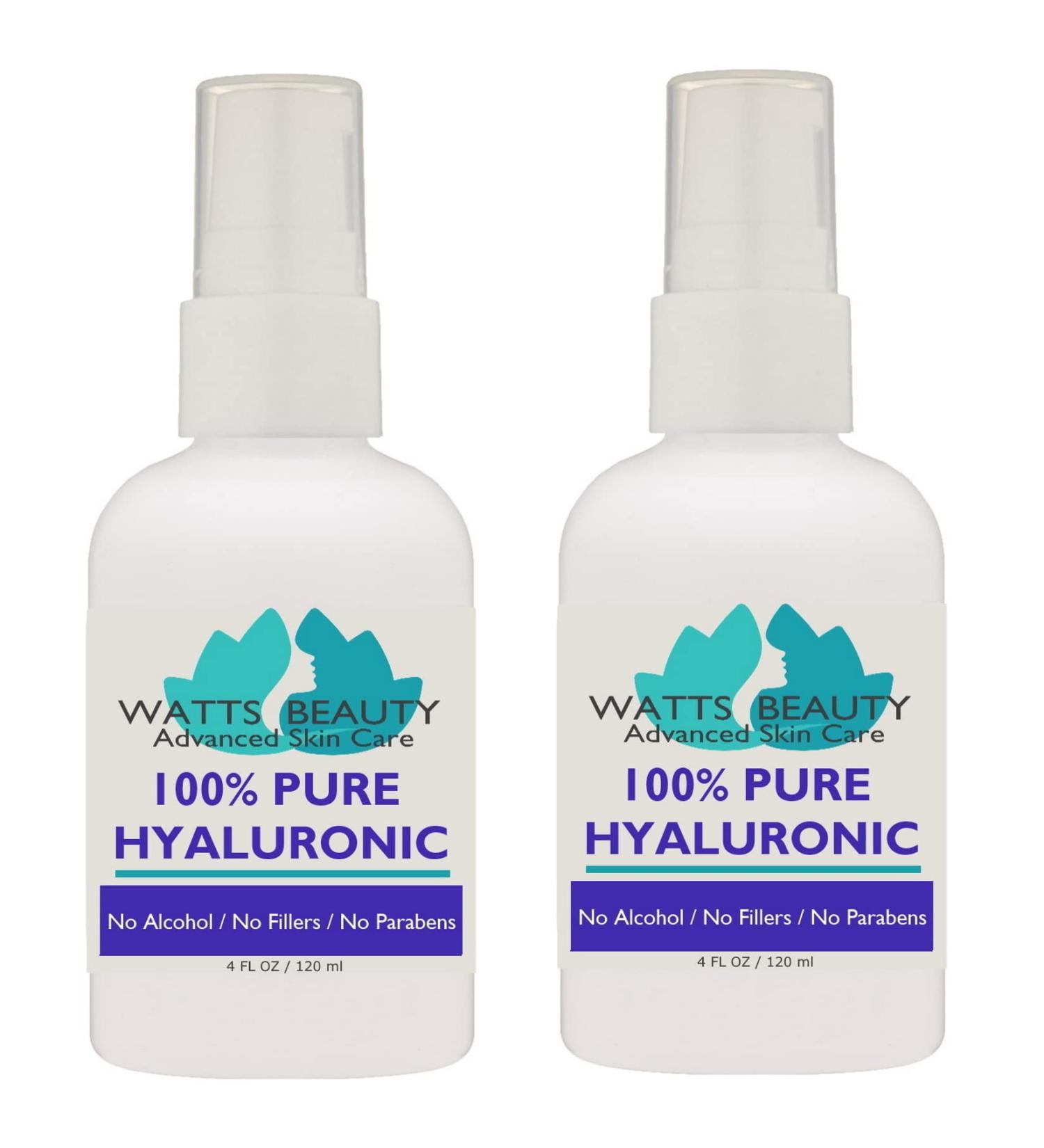 Anti Aging Wrinkle Serum of 100% Pure Hyaluronic Acid for Face and Body - No Alcohol 8 oz 8 Ounce Pump - Buy Online on GoSupps.com