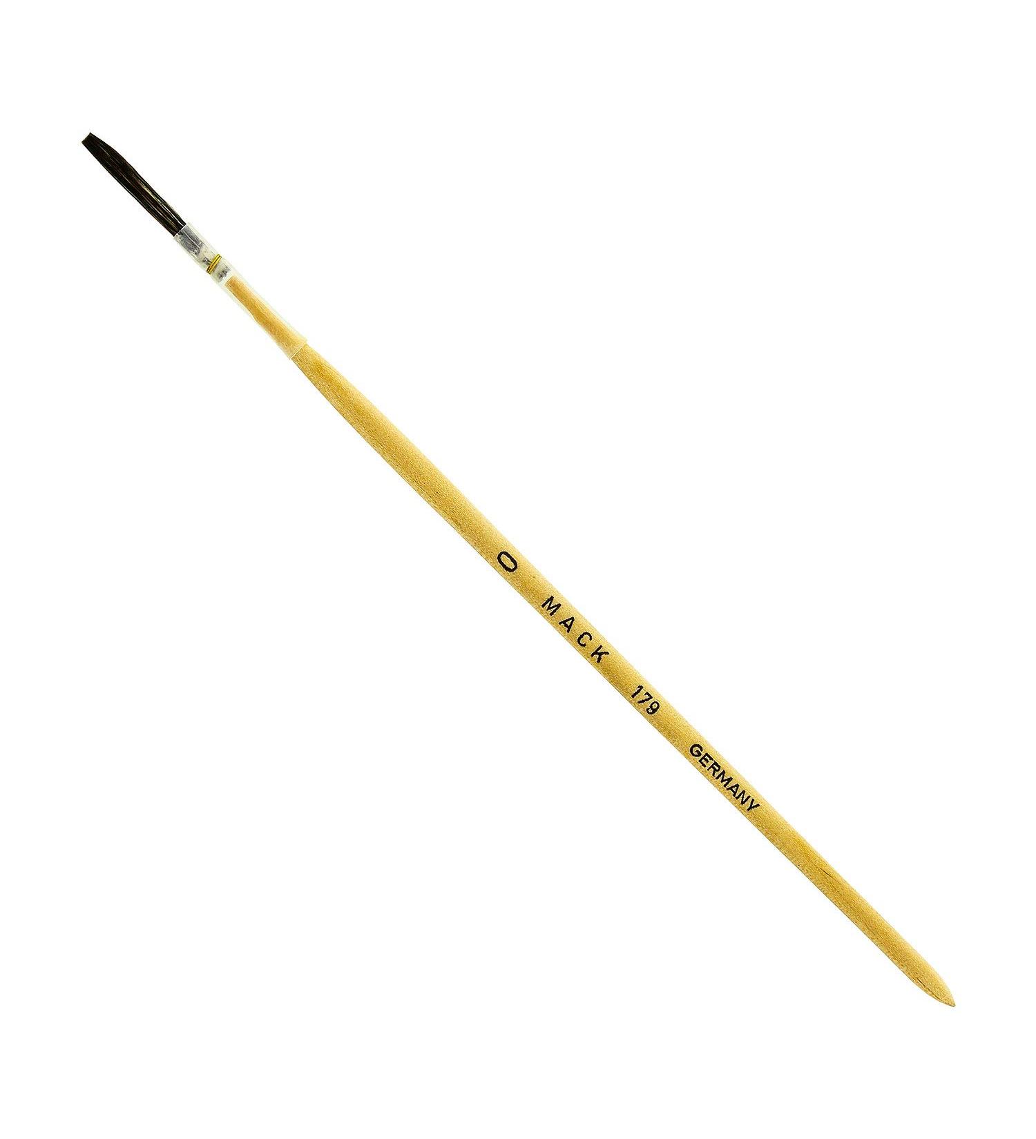 Mack Brush 179-0#0 Pencil Quill with Plain Wood Handle - MACK Sign - Buy Online on GoSupps.com