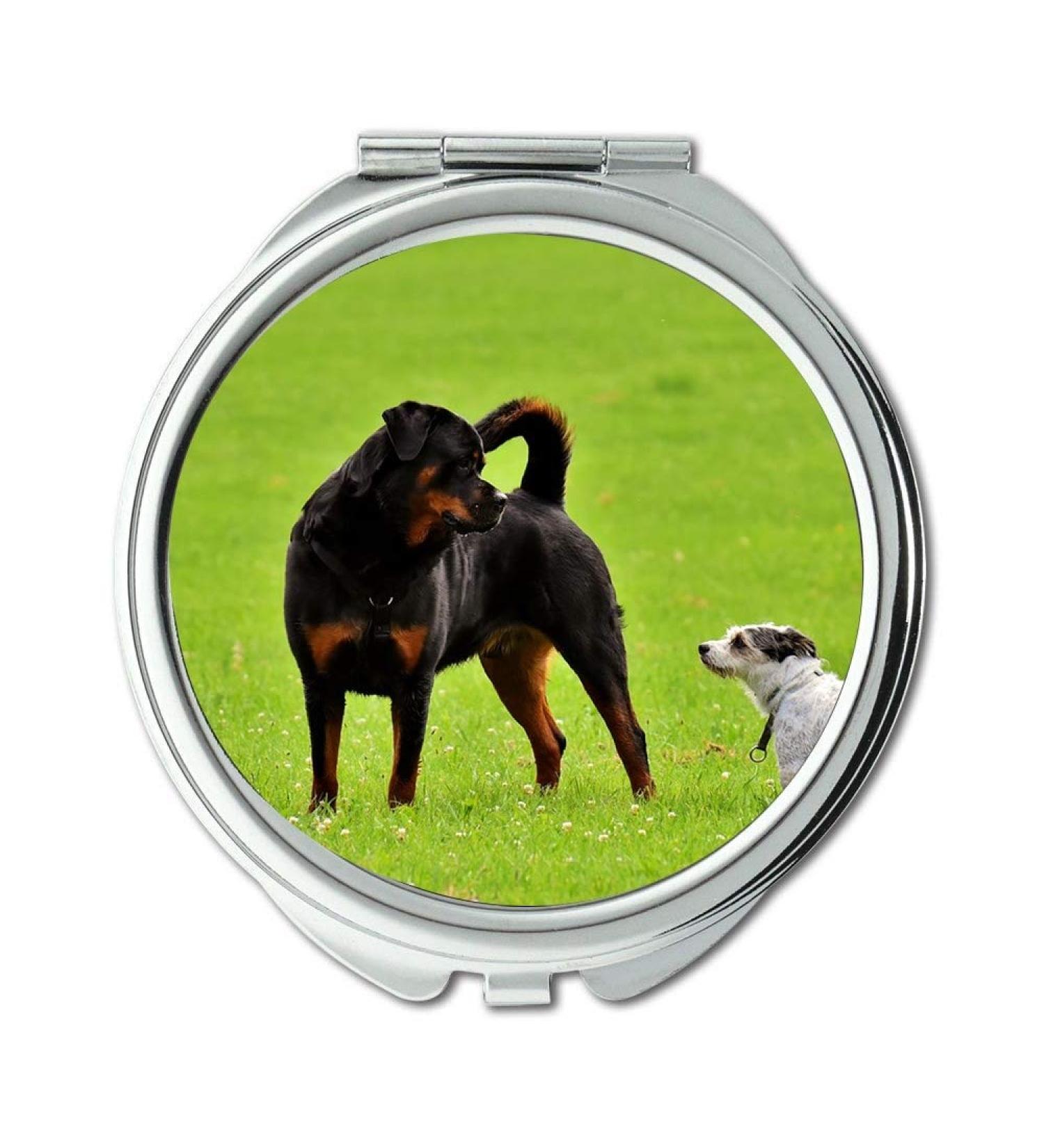 Mirror makeup mirror Rottweiler Purebred Dog Hybrid Animal Meadow Play Pocket Mirror portable mirror - Buy Online on GoSupps.com