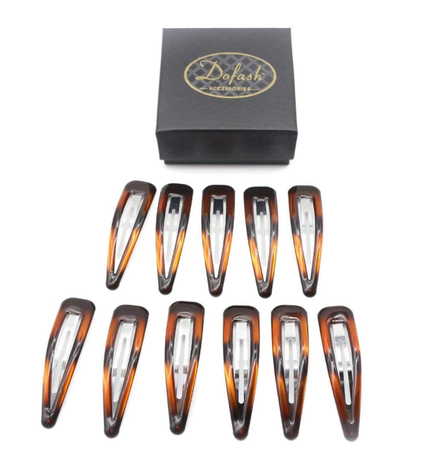 Shop Dofash 12-Piece Epoxy Hair Snap Clips 2.75 Inch Turtle Design for Women & Girls Stylish & Durable Hair Accessories - Buy Online on GoSupps.com