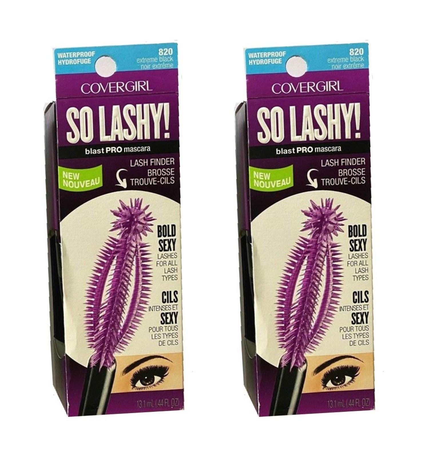 Pack of 2 CoverGirl So Lashy blast PRO Mascara Extreme Black 820