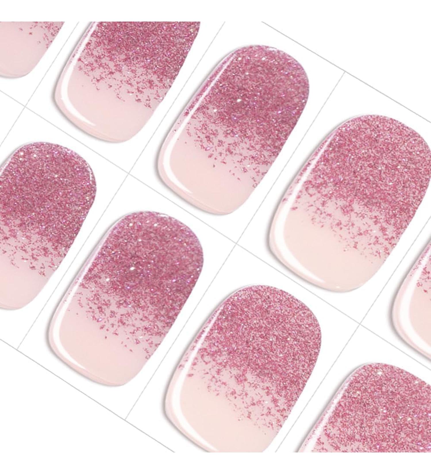 DANNI & TONI 28 Semi-Cured Nail Wraps - Salon Quality Gel Nail Stickers Set (Canvas of Sparkles) - Buy Online on GoSupps.com